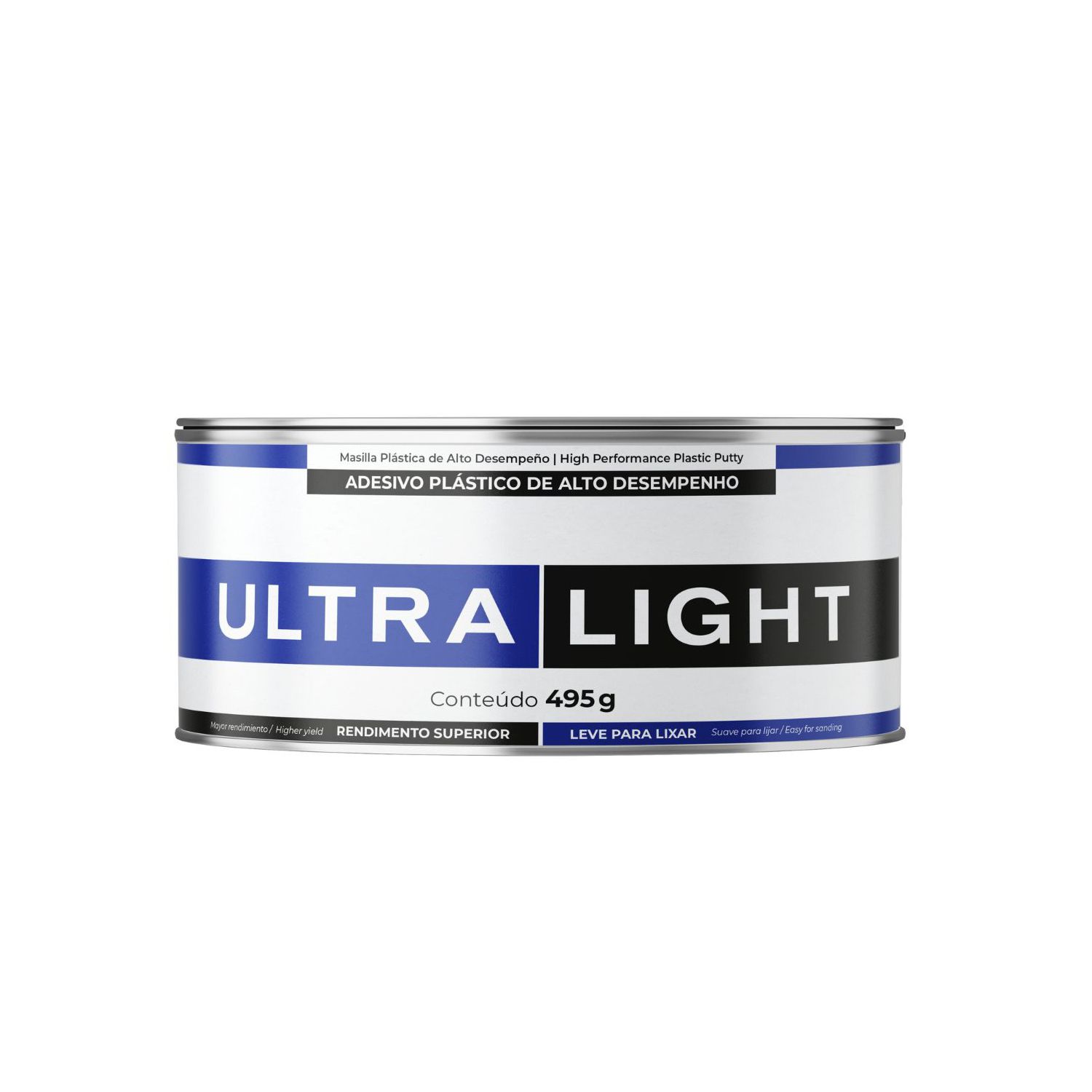 Massa Plástica Automotiva Adesivo Ultra Light 495g - Maxi Rubber