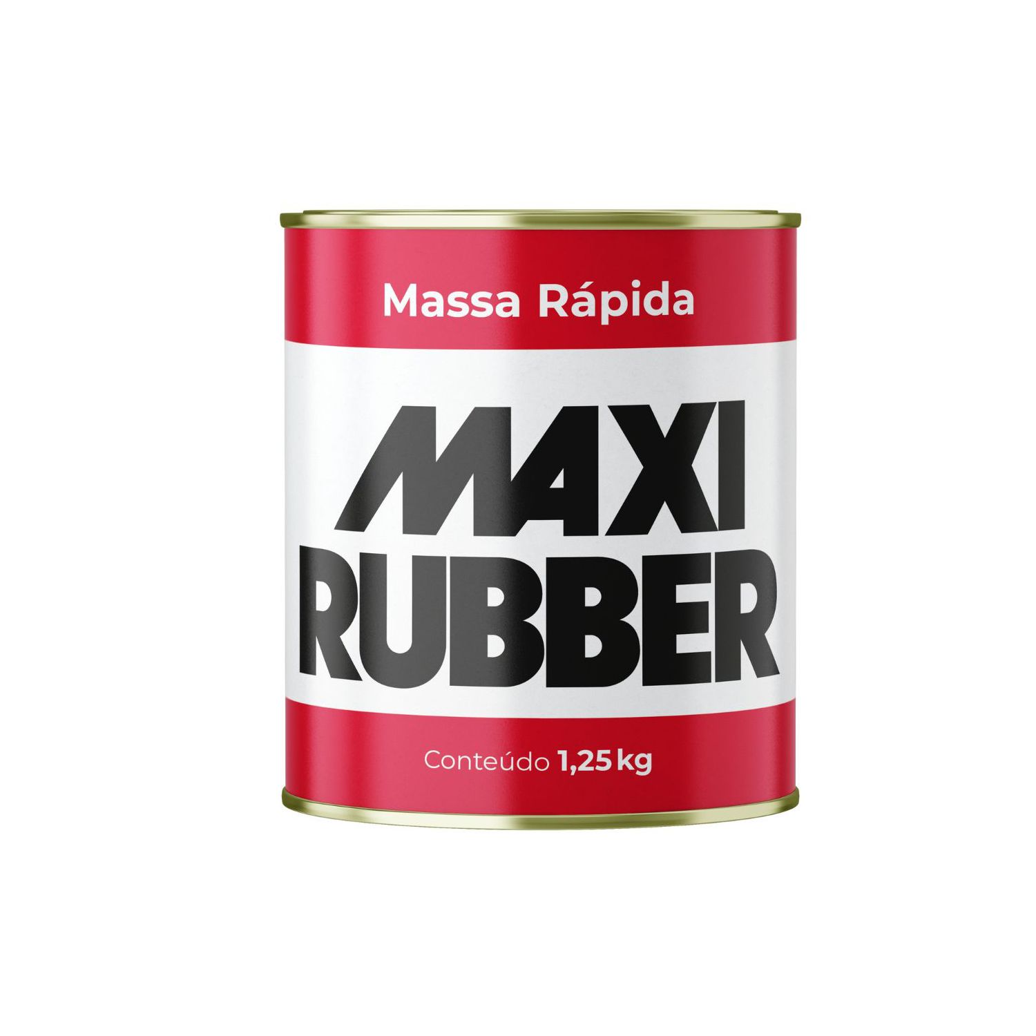 Massa Rápida Cinza Correção Automotiva 1,25Kg - Maxi Rubber