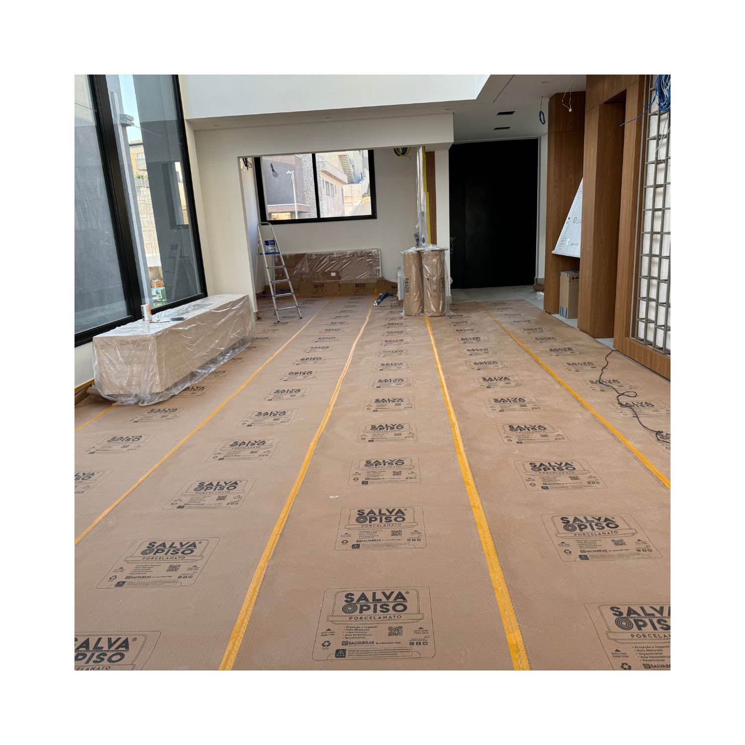 Protetor de Piso 1m x 25m (Salva Piso 25m²) - Salvabras
