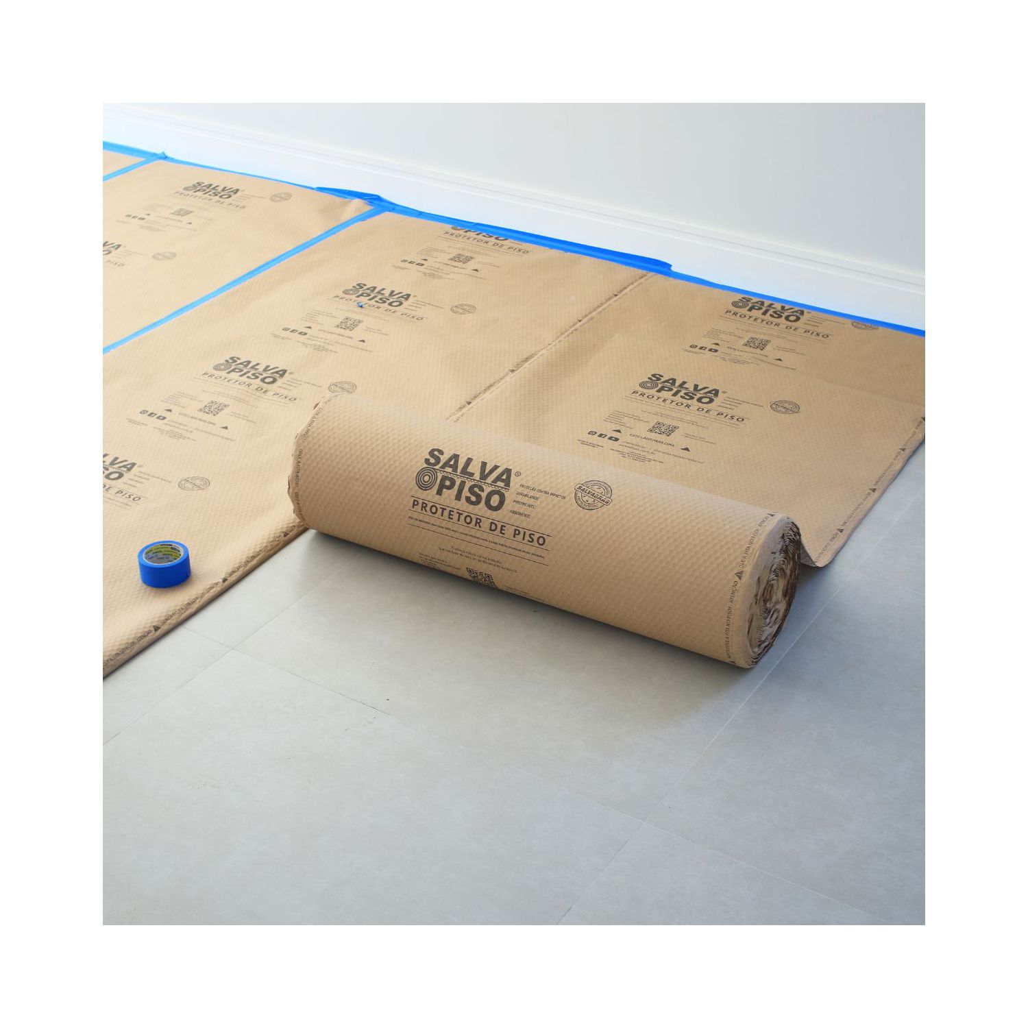 Protetor de Piso 1m x 25m (Salva Piso 25m²) - Salvabras
