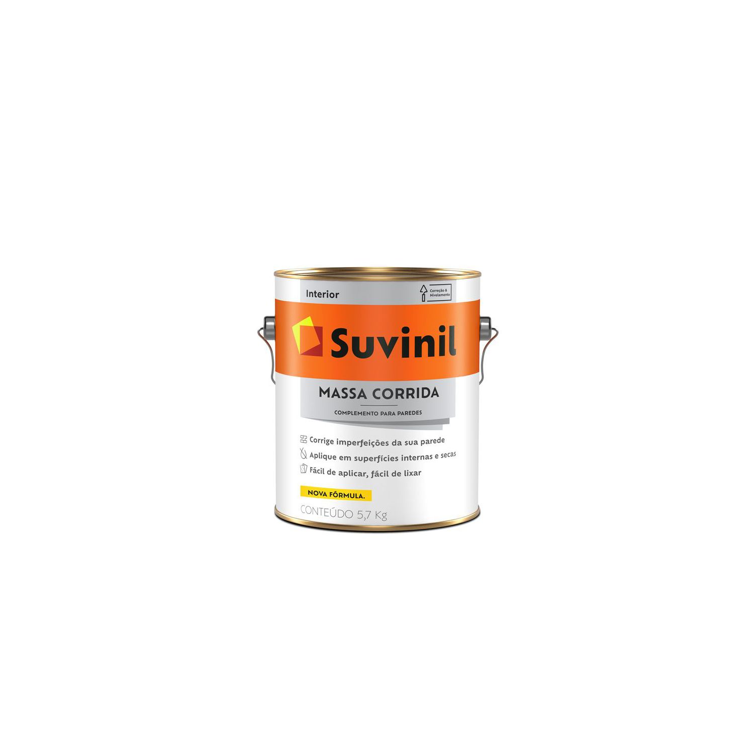 Massa Corrida Interna Nivela e Corrige 5,7kg - Suvinil