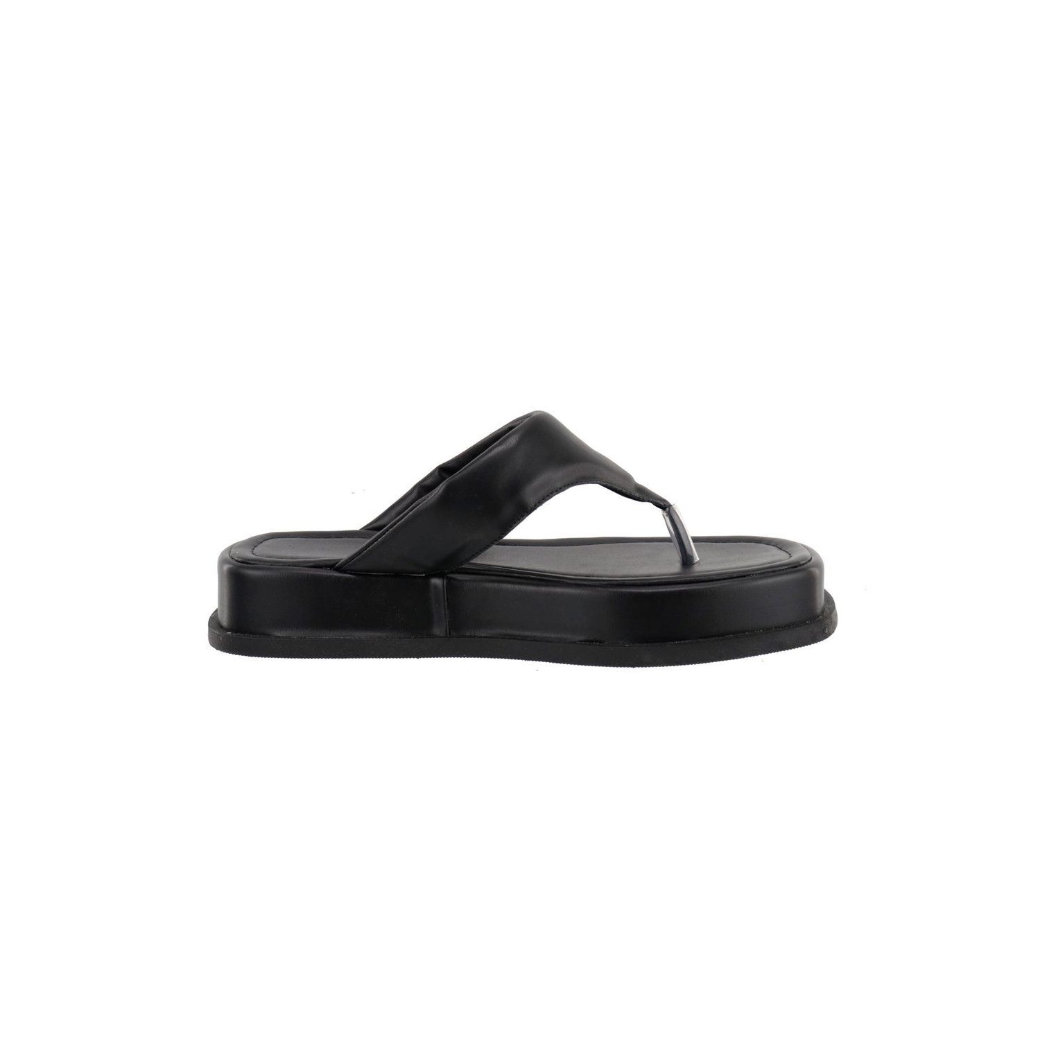 Sandália Damers Feminina Papete Flat Preto - DAMERS