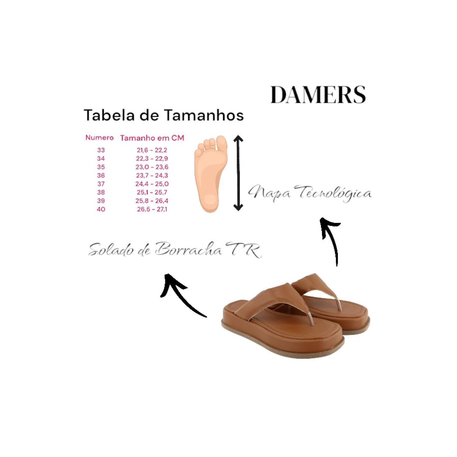 Sandália Damers Feminina Papete Flat Caramelo