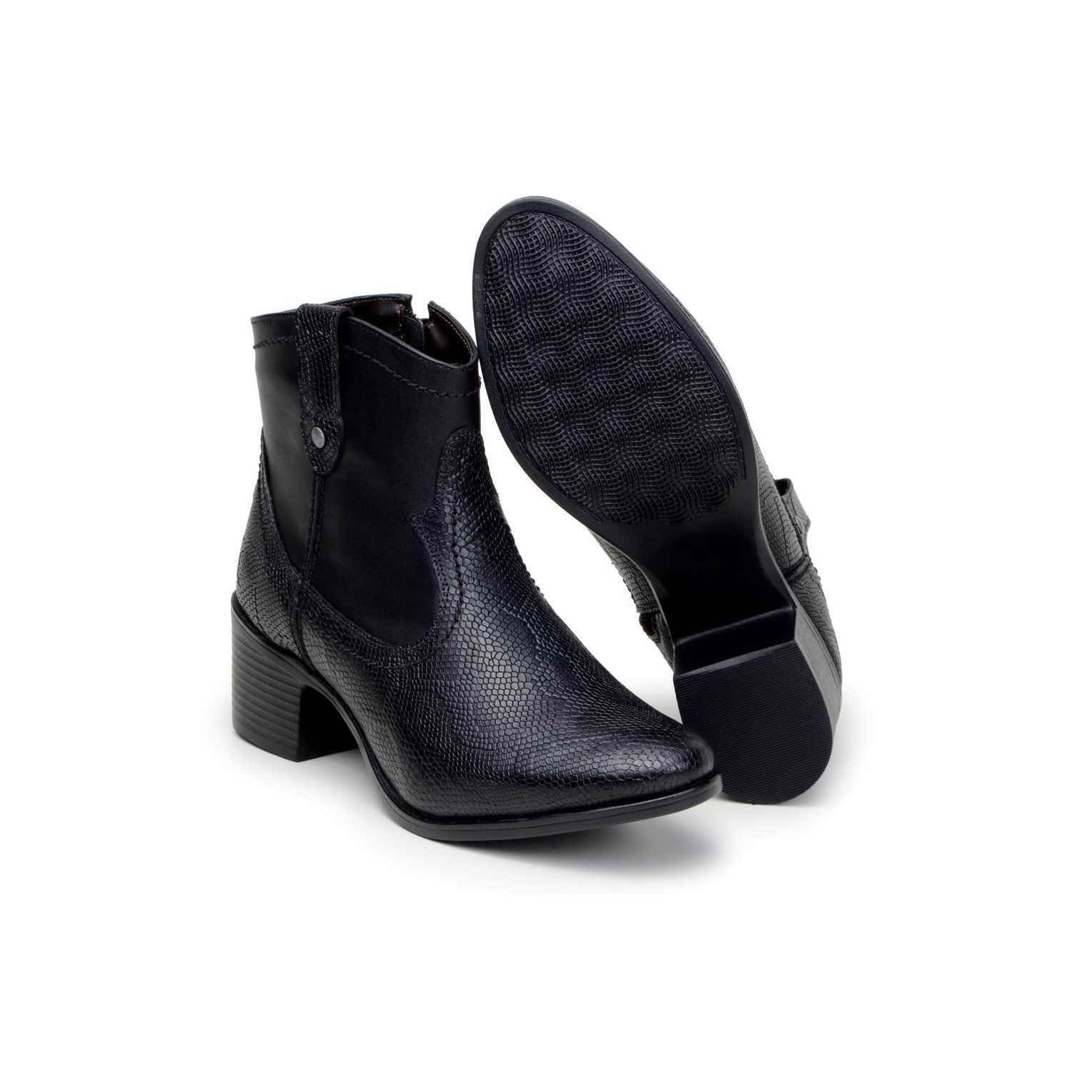Bota Damers Feminina Country Western Preto