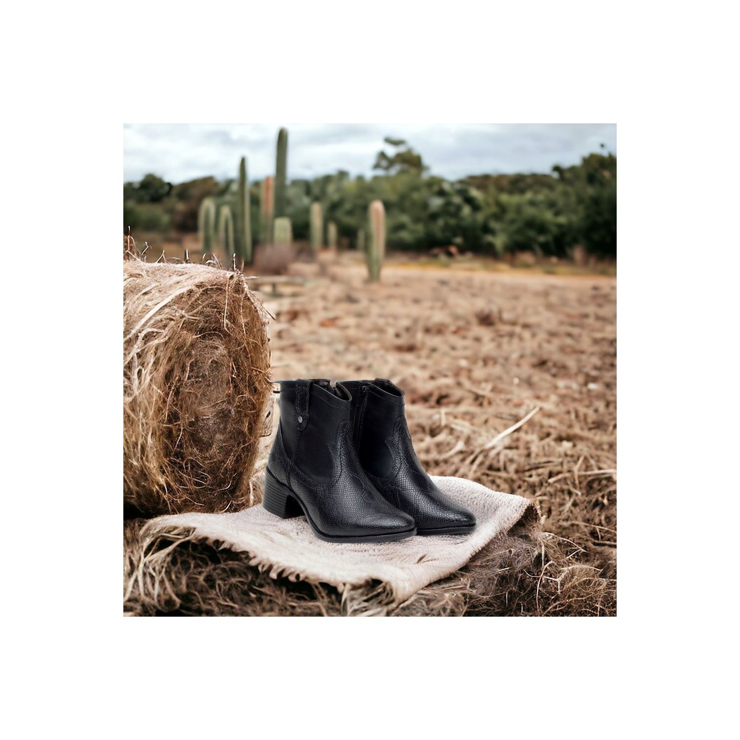 Bota Damers Feminina Country Western Preto