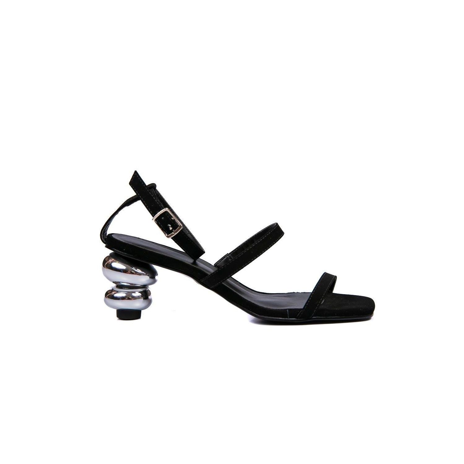 Sandalia Damers Feminina Esfera Prateadas - DAMERS