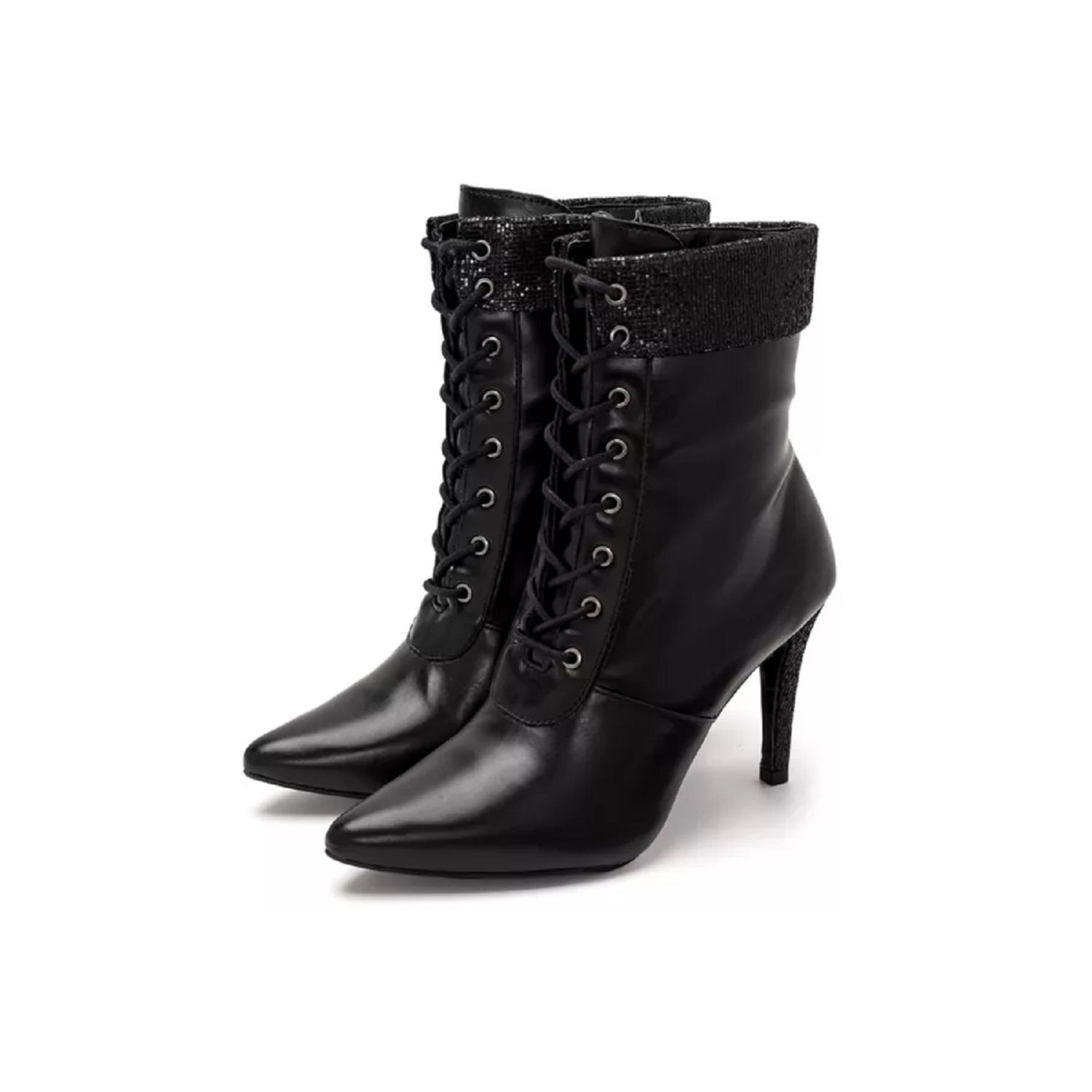 Bota Damers Feminina Bico Fino Cano Curto