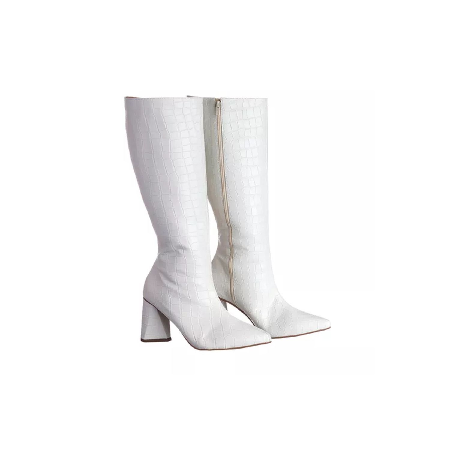 Bota Damers Feminina De Cano Longo Salto Triângulo