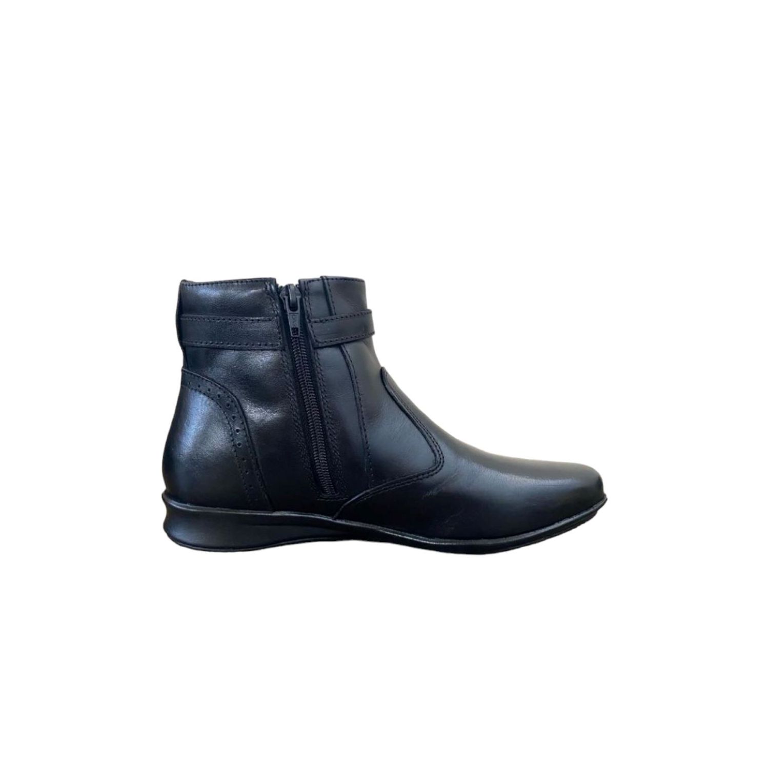 Bota Damers Feminina Cano Curto Impressão 3D Faixa Preto