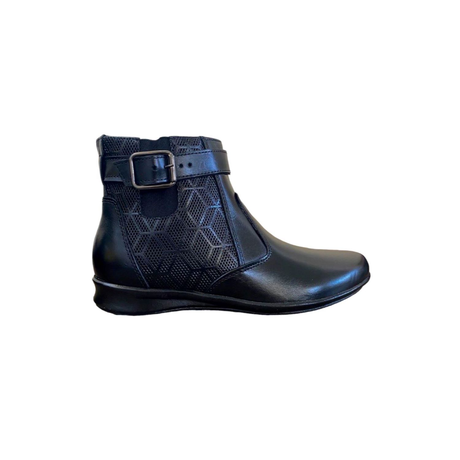 Bota Damers Feminina Cano Curto Impressão 3D Preto - DAMERS