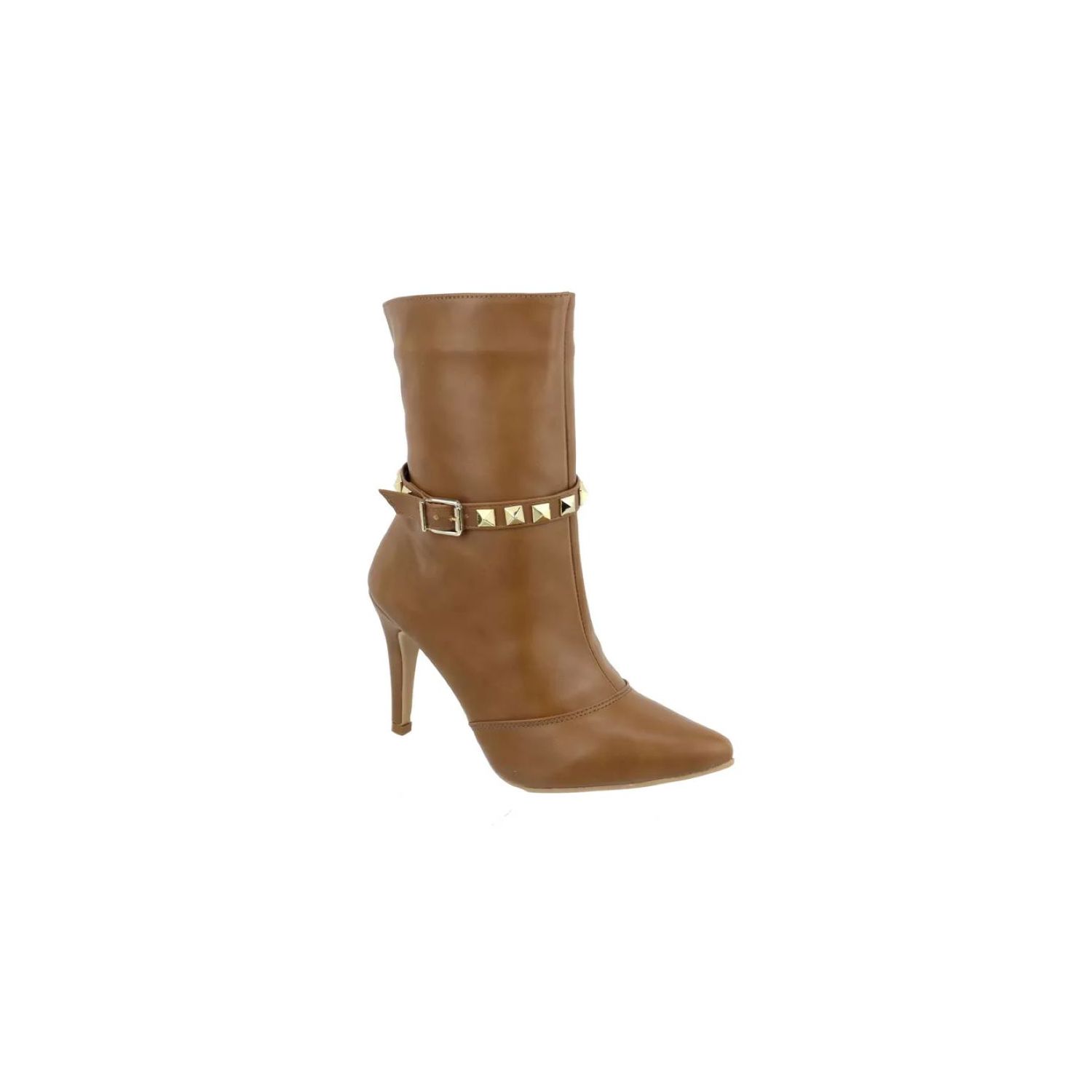 Bota Damers Feminino Cano Médio Salto Fino Marrom 