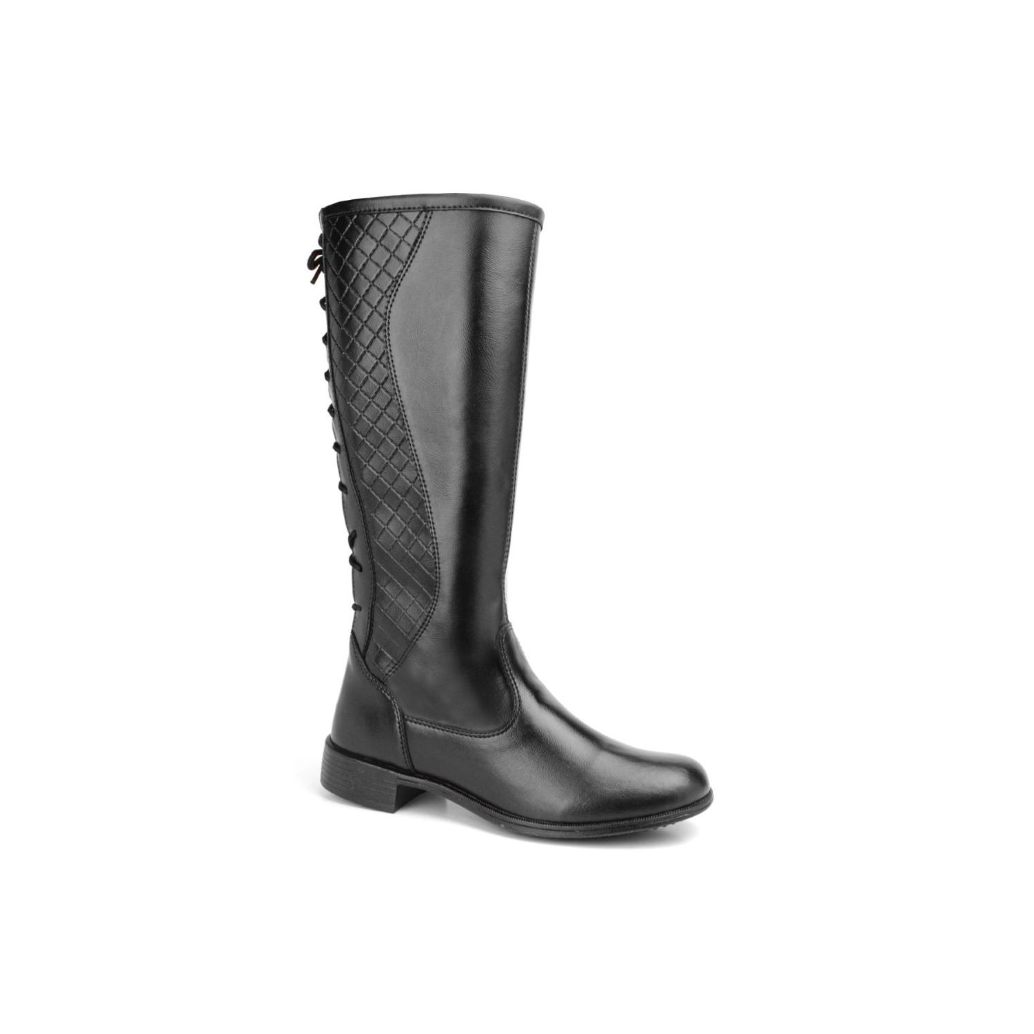 Bota Damers Cano Longo cordas Preto - DAMERS