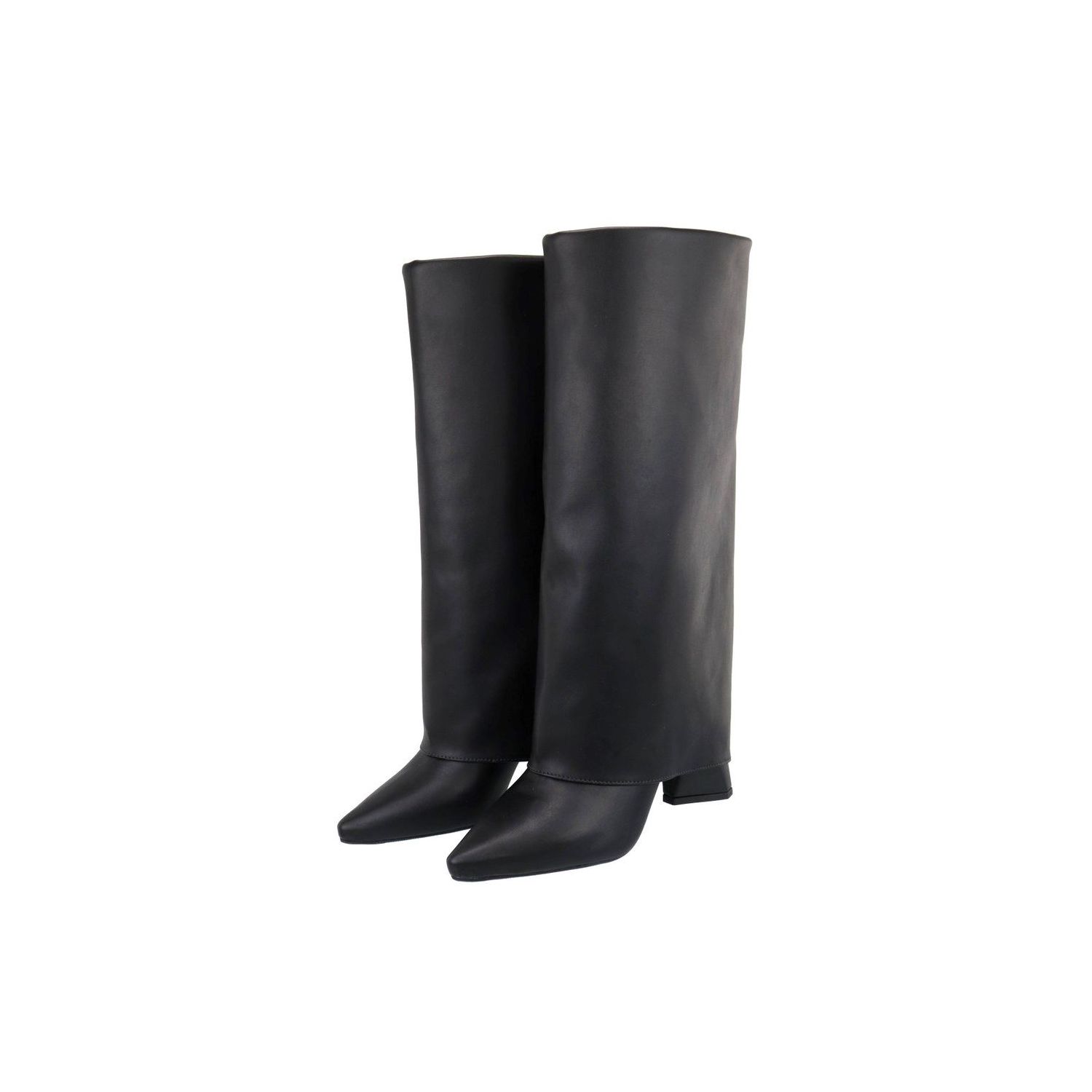 Bota Damers Feminina Capa Salto Geométrico Preto