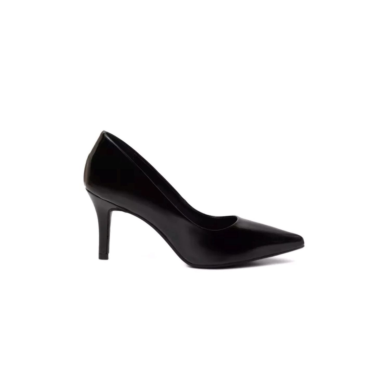 Scarpin Salto Alto Fino Preto Verniz Damers - DAMERS
