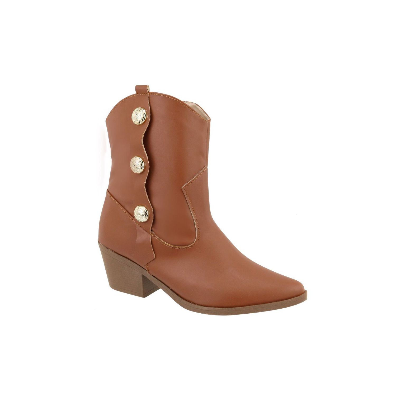 Bota Damers Feminina Western Boton Lateral
