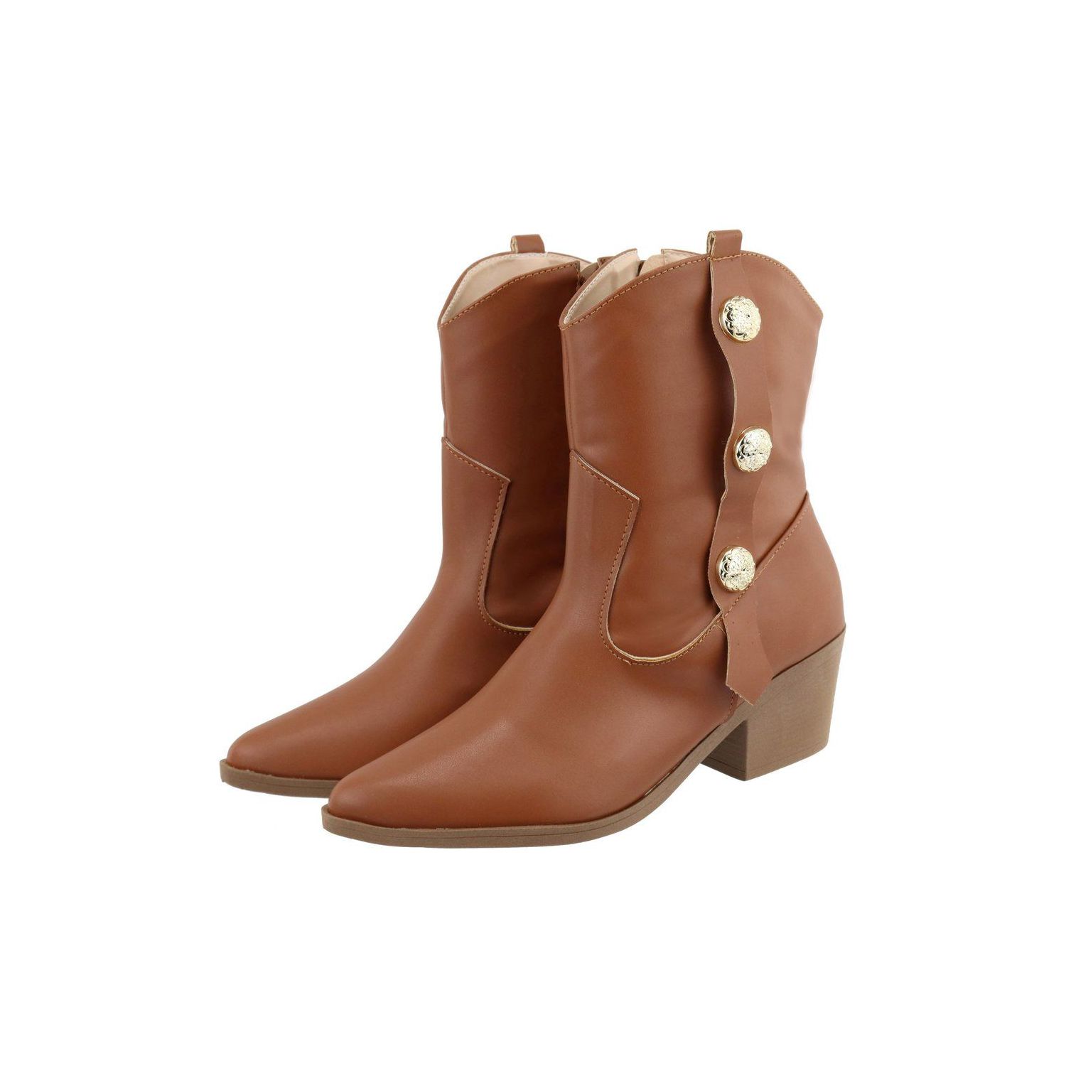 Bota Damers Feminina Western Boton Lateral