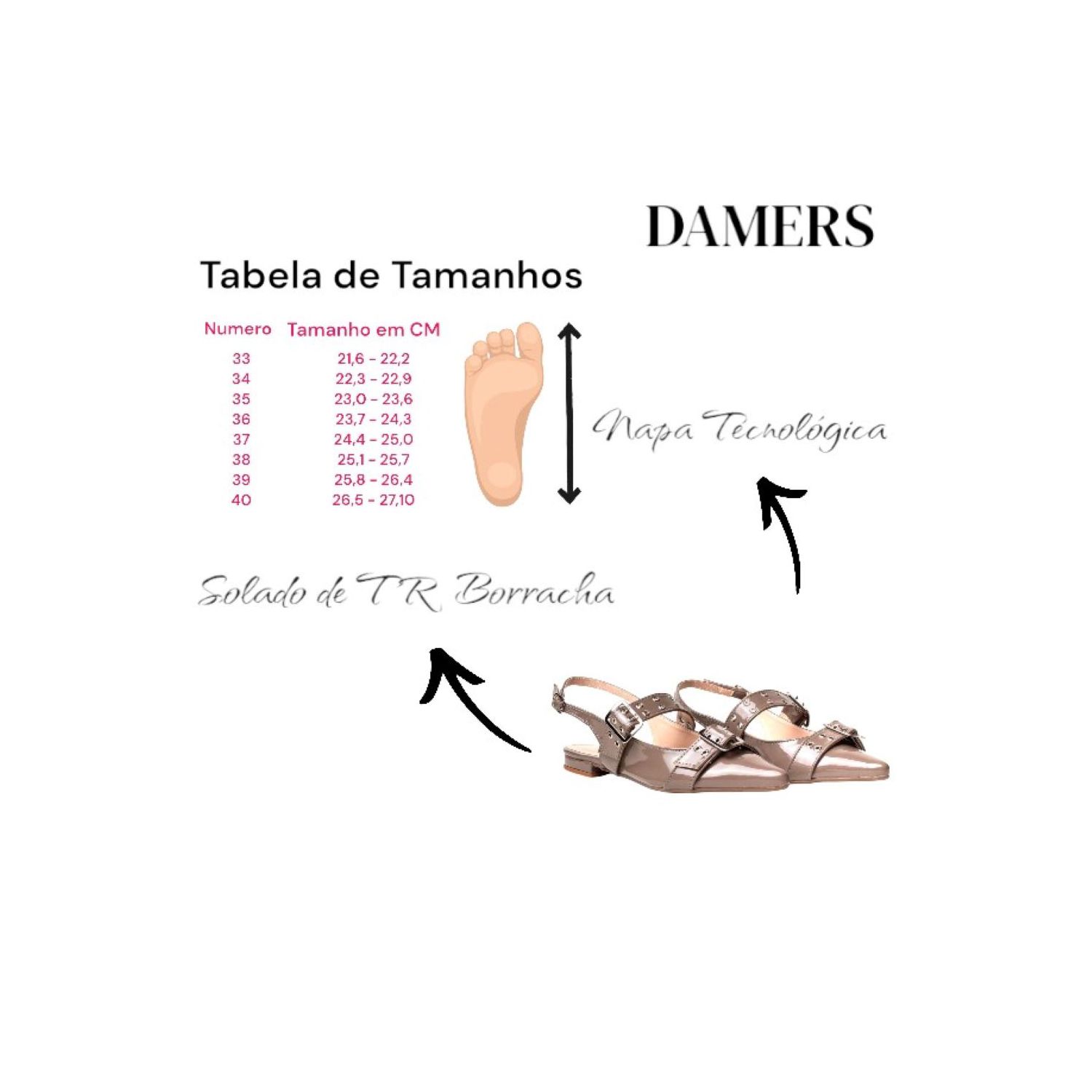 Sapatilha Bico Fino Slingback Damers Nude