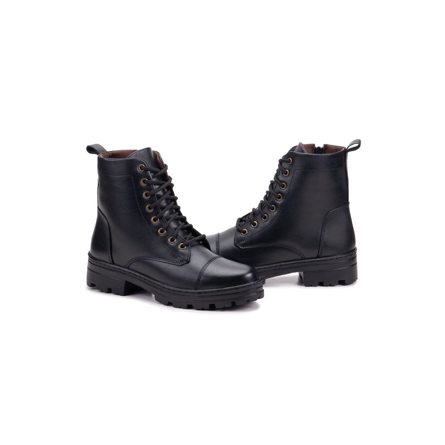 Bota Damers Feminina de Couro Legítimo Cano Curto