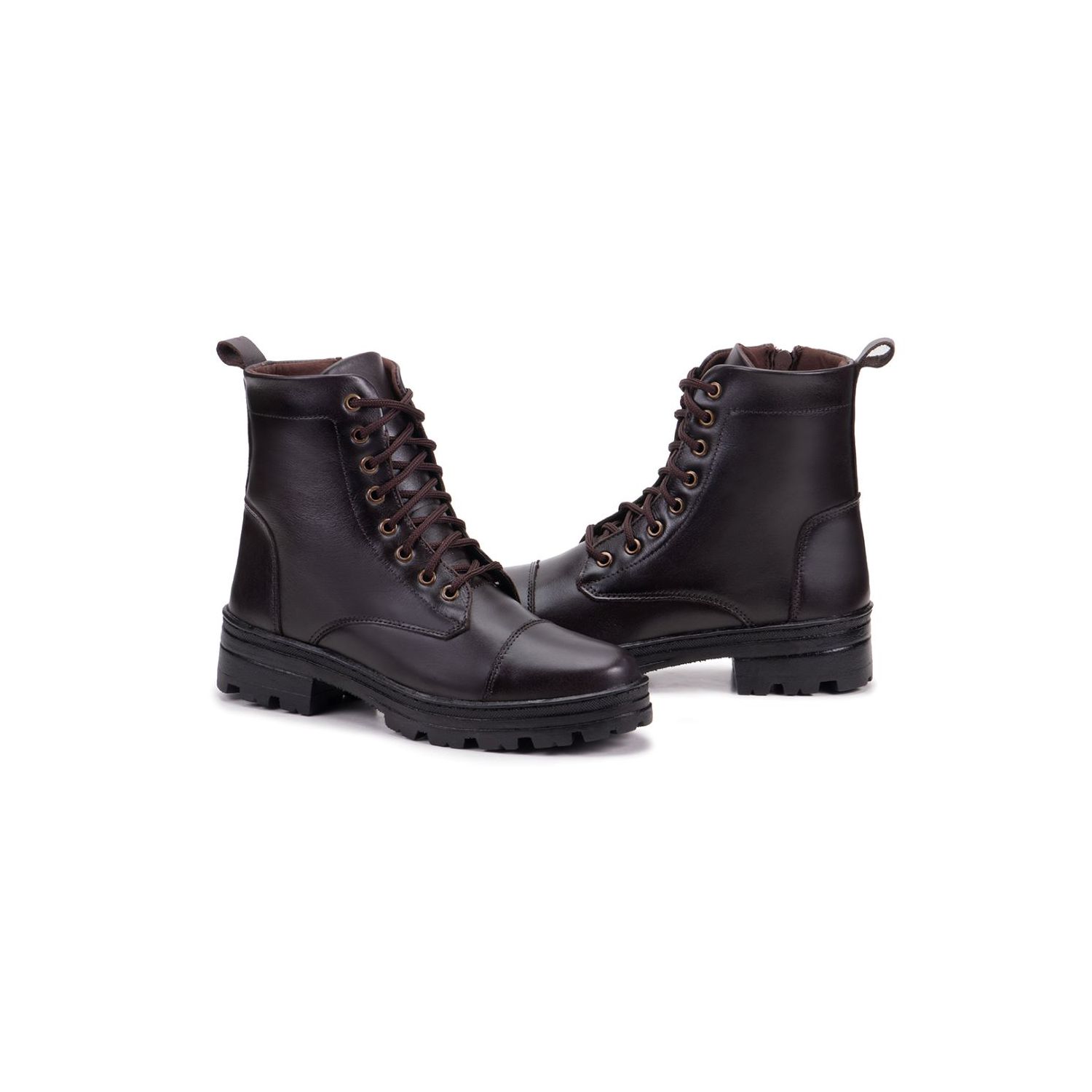 Bota Damers Feminina de Couro Legítimo Cano Curto