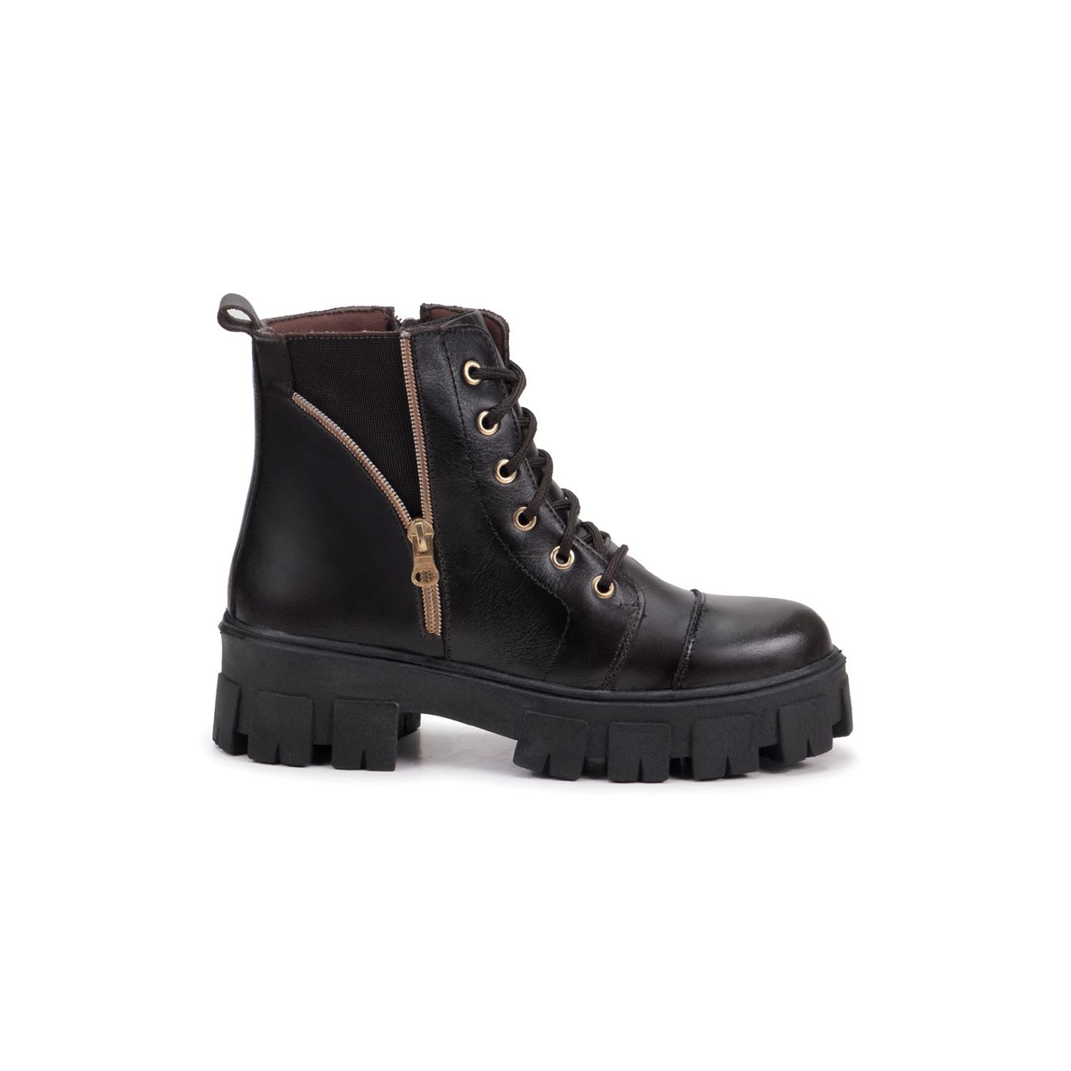Bota Damers Feminina de Couro Legítimo Cano Curto - DAMERS