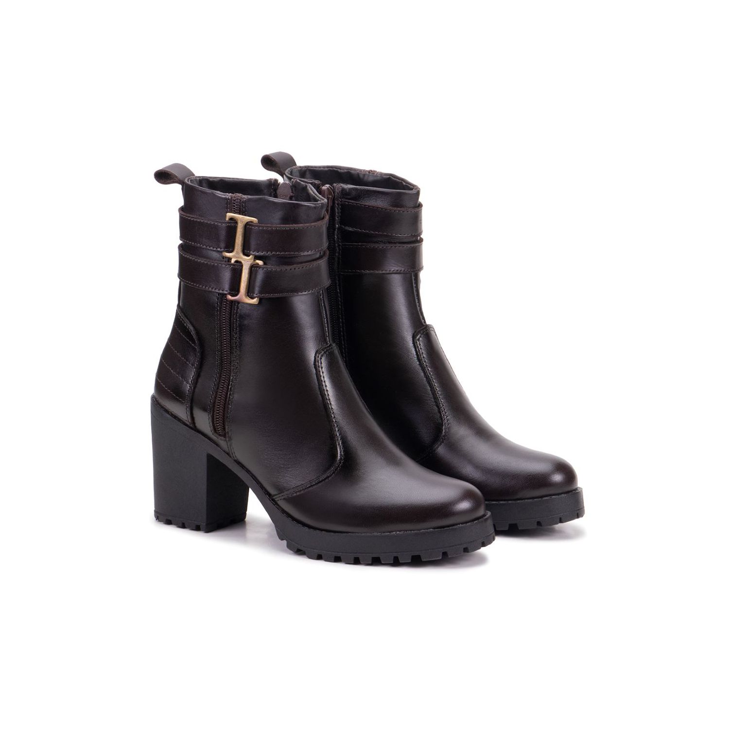 Bota Damers Feminina de Couro Legítimo Cano Curto