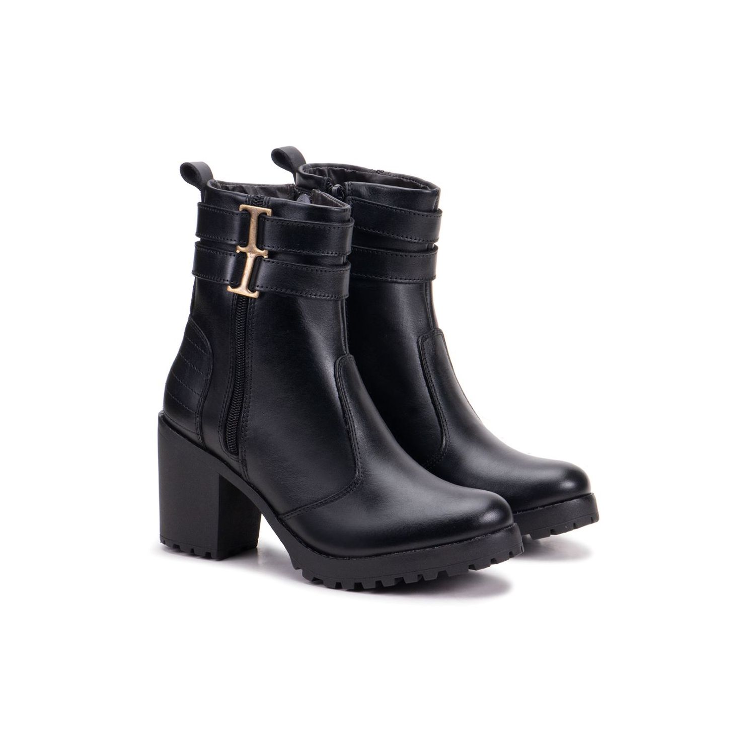 Bota Damers Feminina de Couro Legítimo Cano Curto