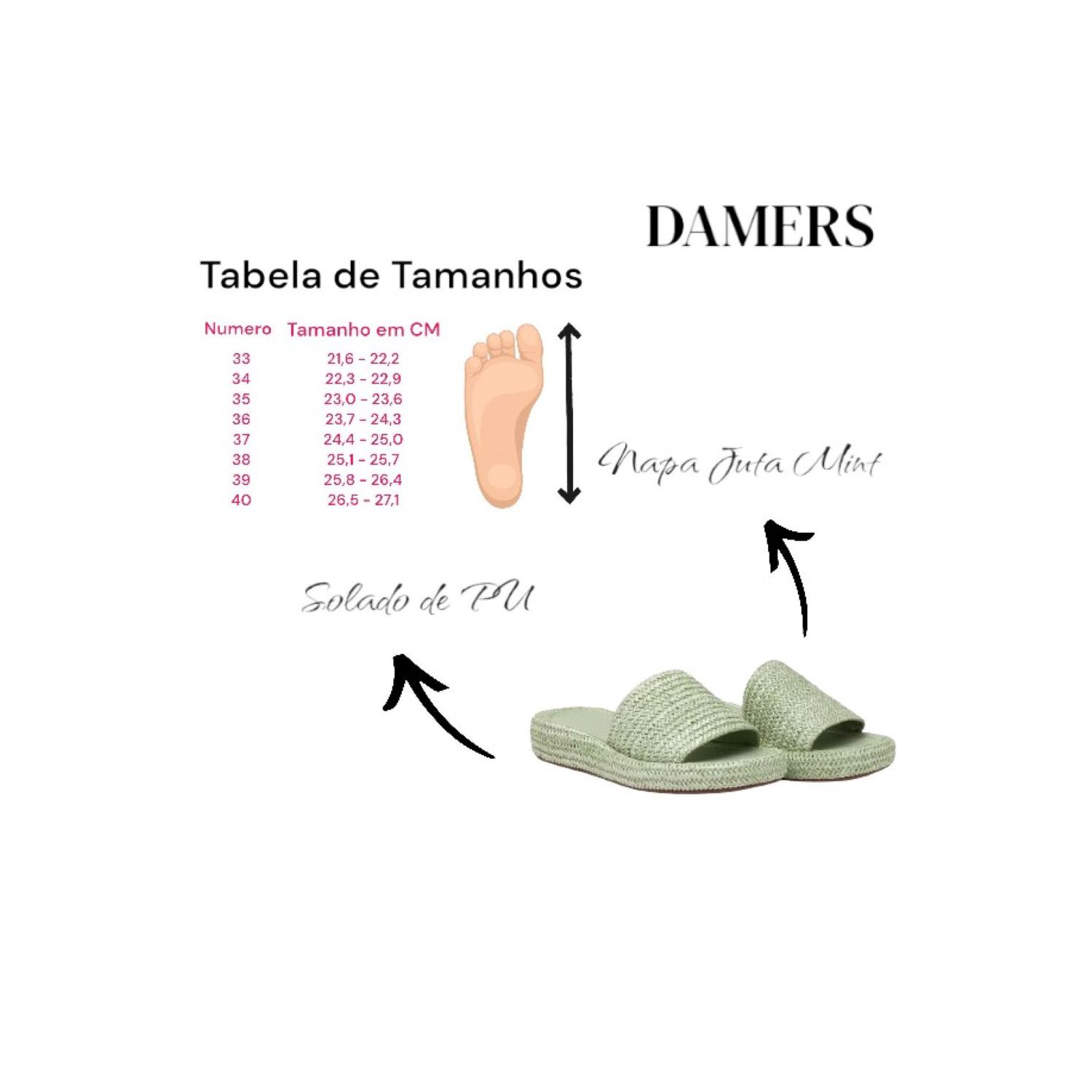 Papete Damers Slider Palha Natural