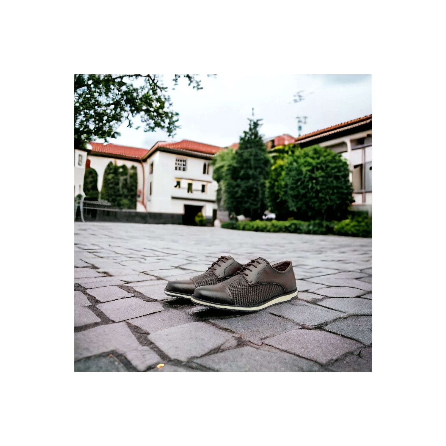 Sapato Damers Oxford Masculino Marrom