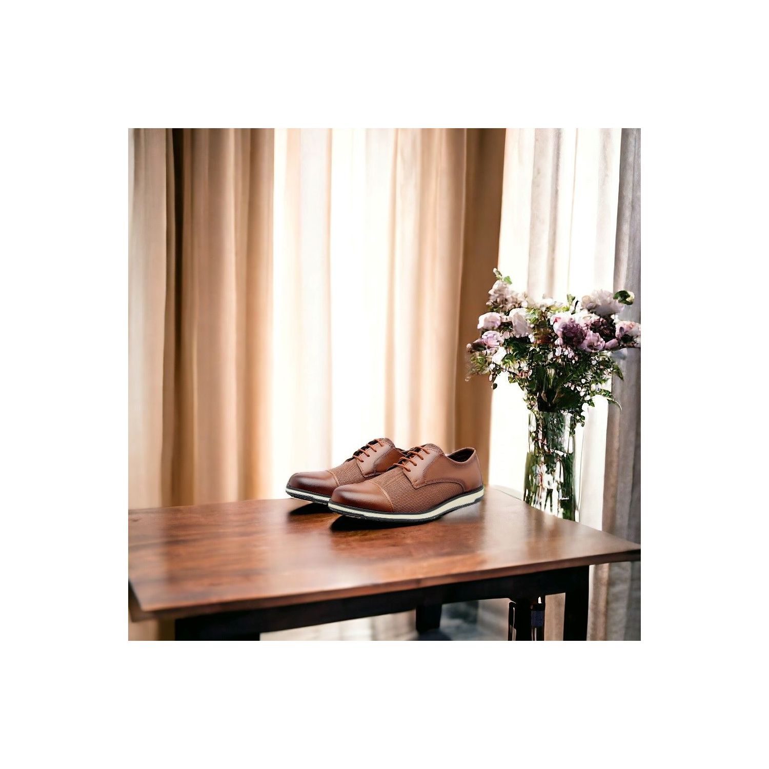 Sapato Damers Oxford Masculino Caramelo