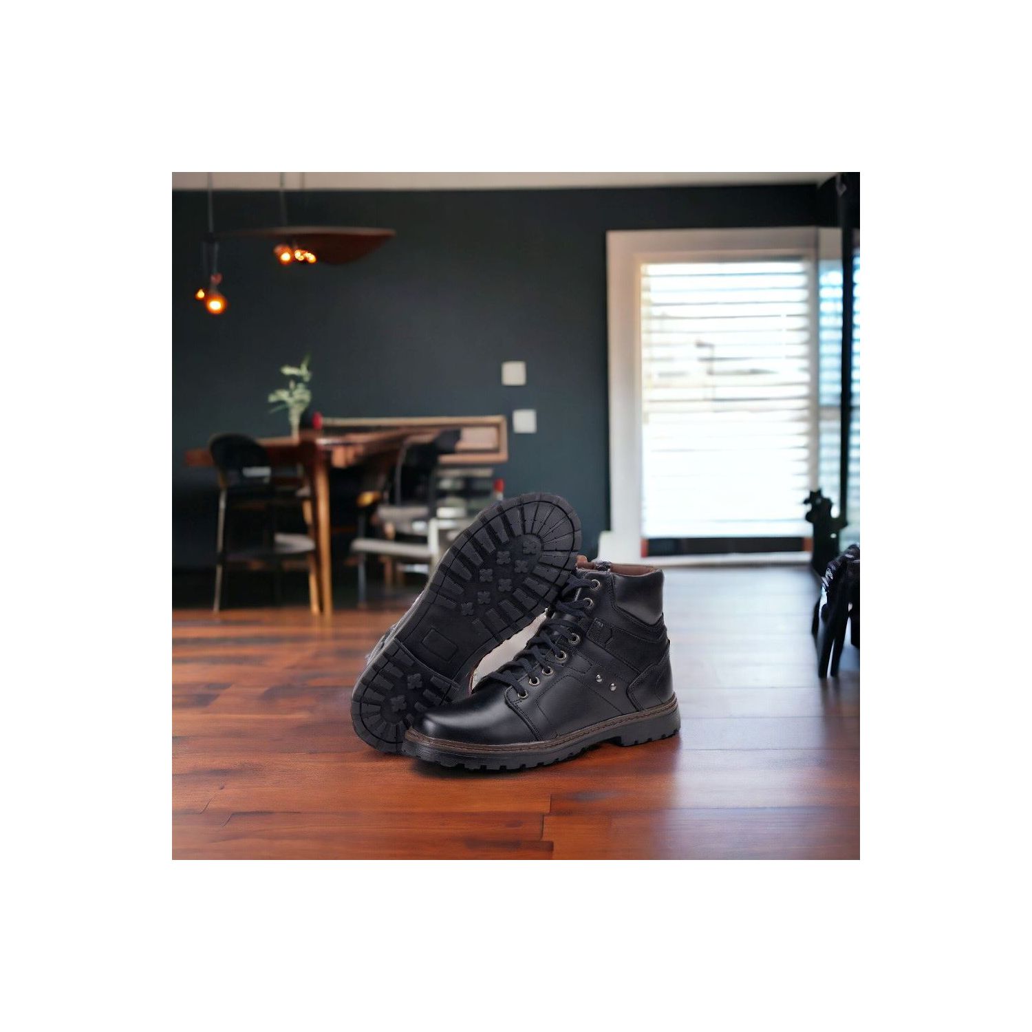 Bota Damers Masculino de Couro Legítimo Cano Curto