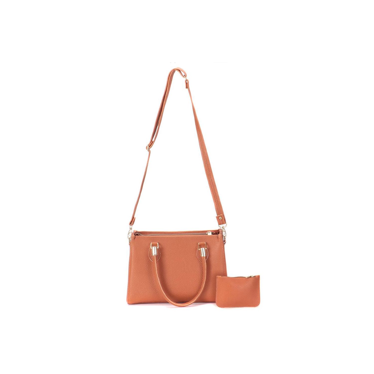 Bolsa Tote Quadrada Marrom Damers 