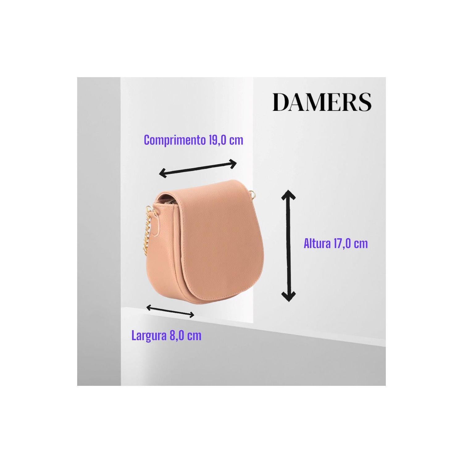 Bolsa Tiracolo Damers Nude