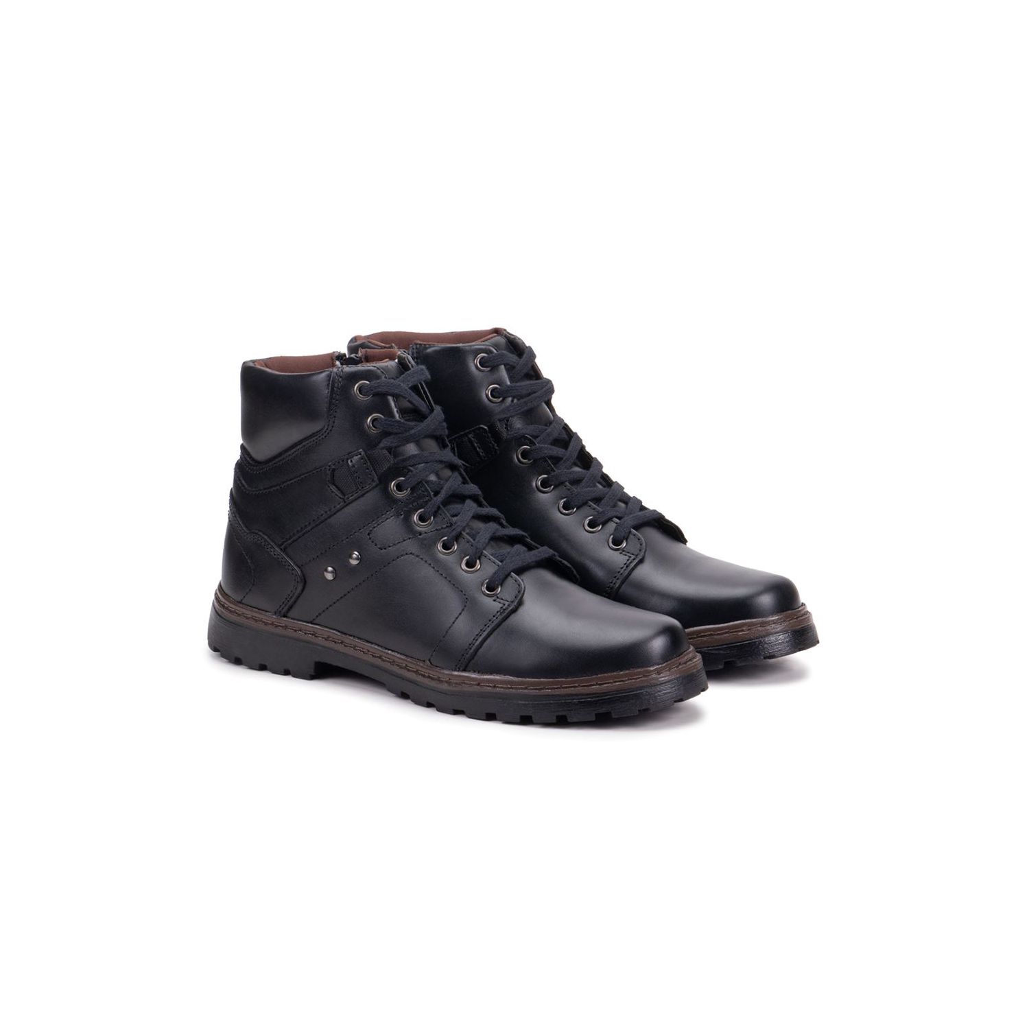 Bota Damers Masculino de Couro Legítimo Cano Curto