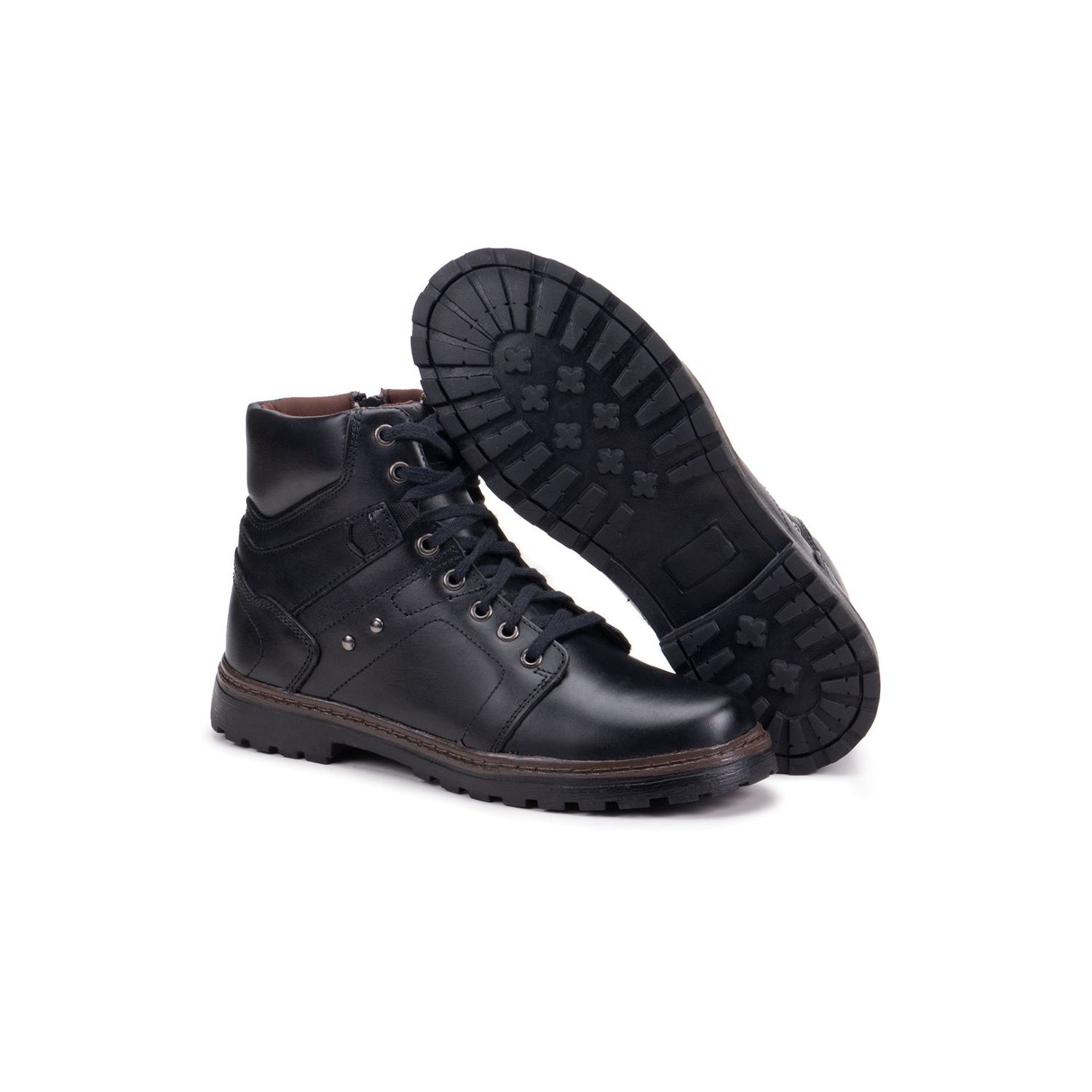Bota Damers Masculino de Couro Legítimo Cano Curto