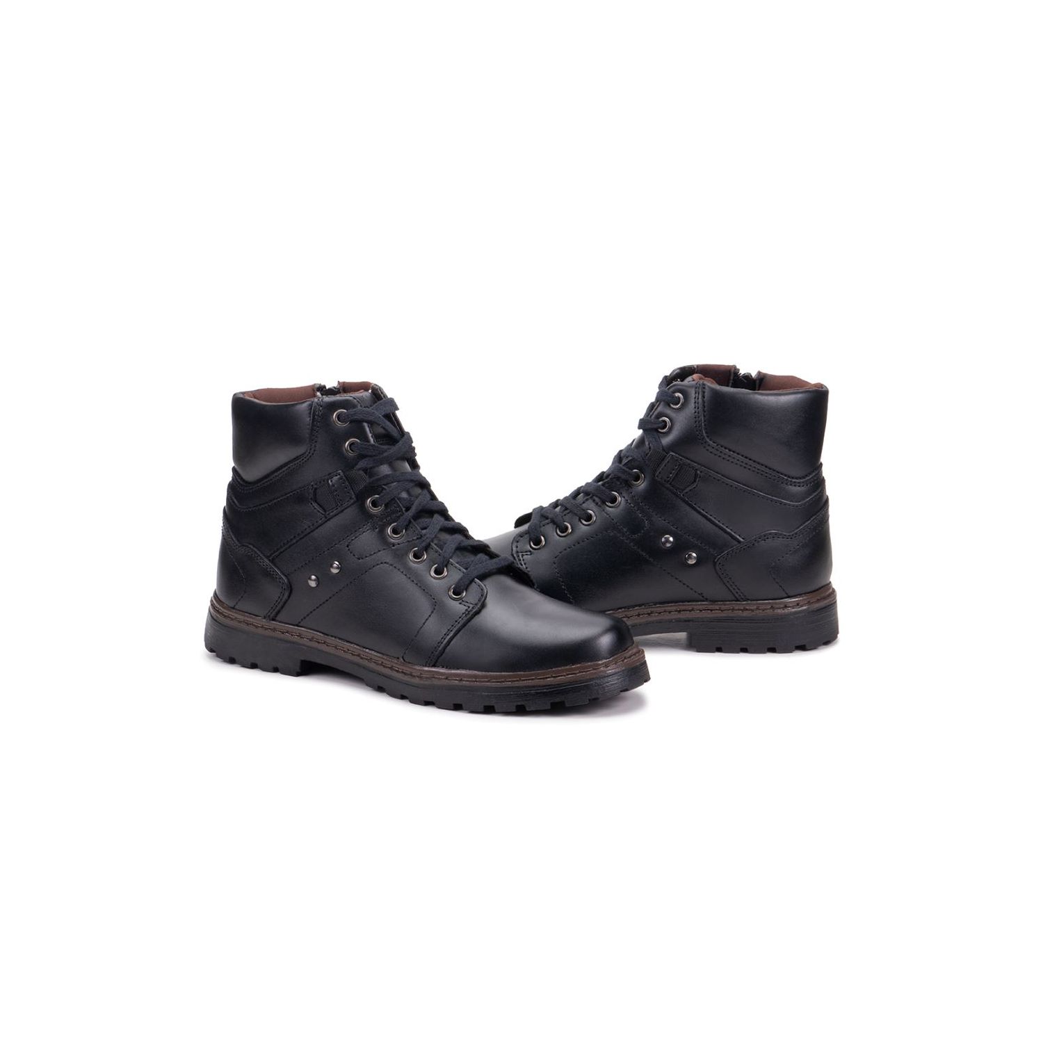 Bota Damers Masculino de Couro Legítimo Cano Curto