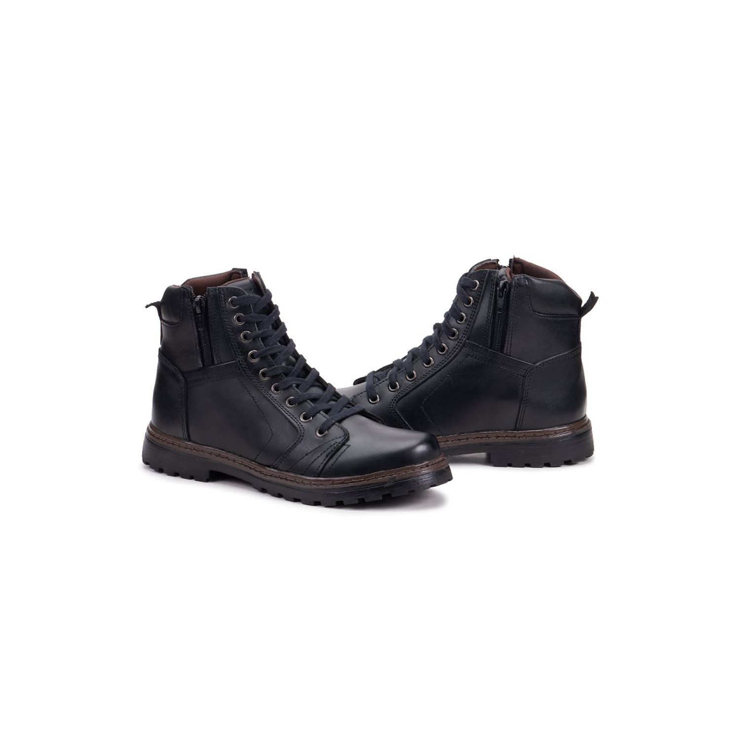 Bota Damers Masculino de Couro Legítimo Cano Curto