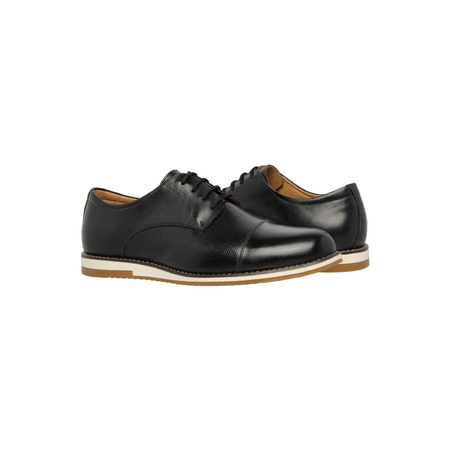 Sapato Damers Oxford Masculino De Couro Legítimo Preto