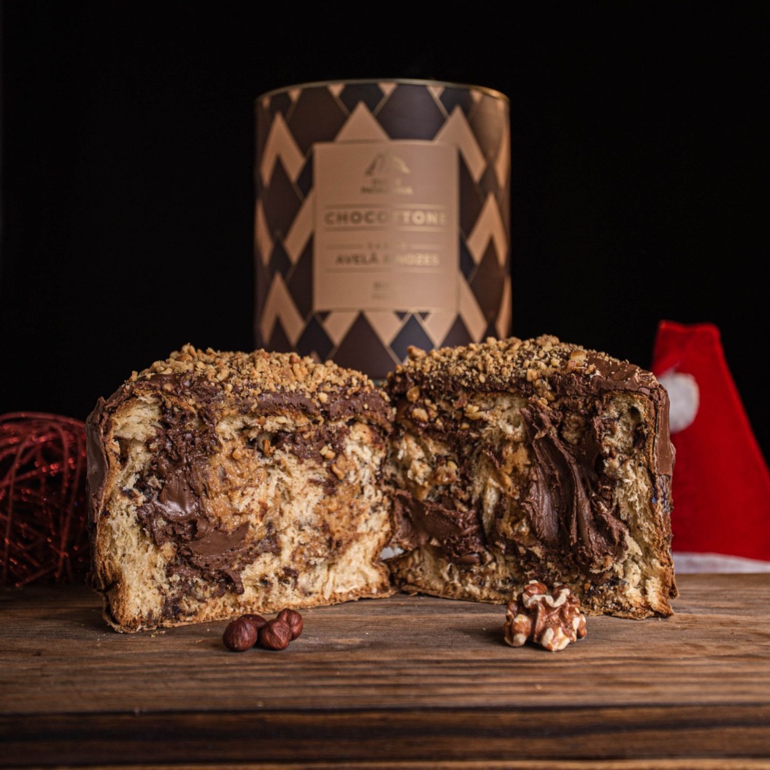 Panetone De Chocolate com Dulce de leche, Avelã e ... - DULCE PATAGONIA