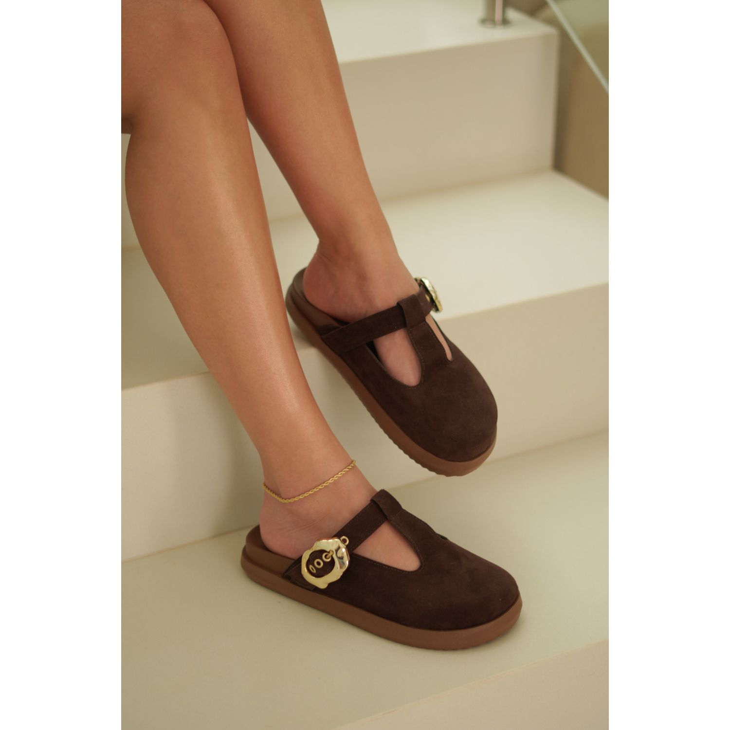 PIETRA - CLOG CAMURÇA MARROM