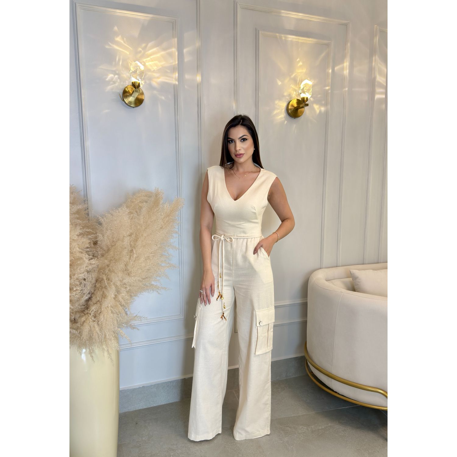 MACACÃO LONGO OFF WHITE 