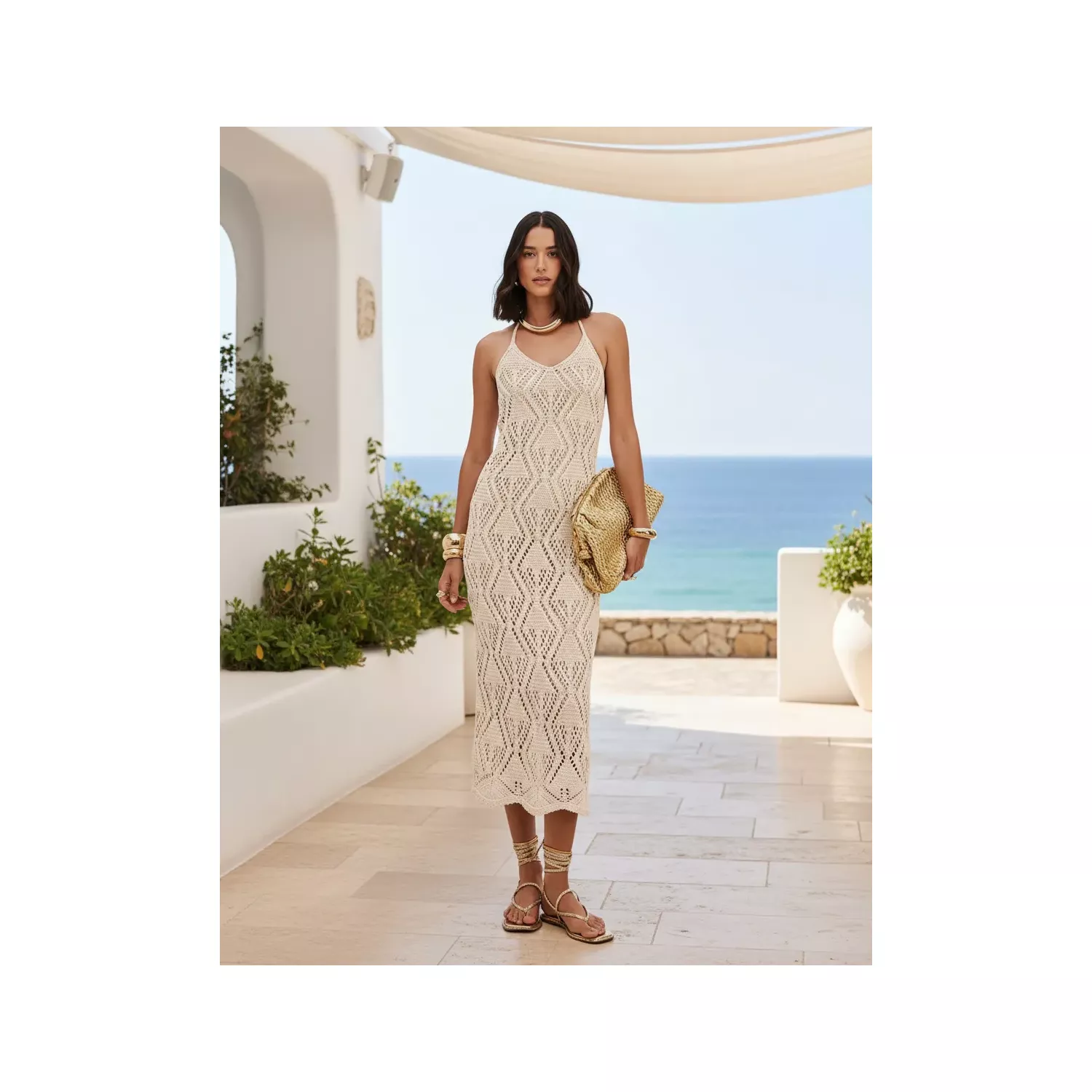 VESTIDO OFF TRICÔ FRENTE ÚNICA