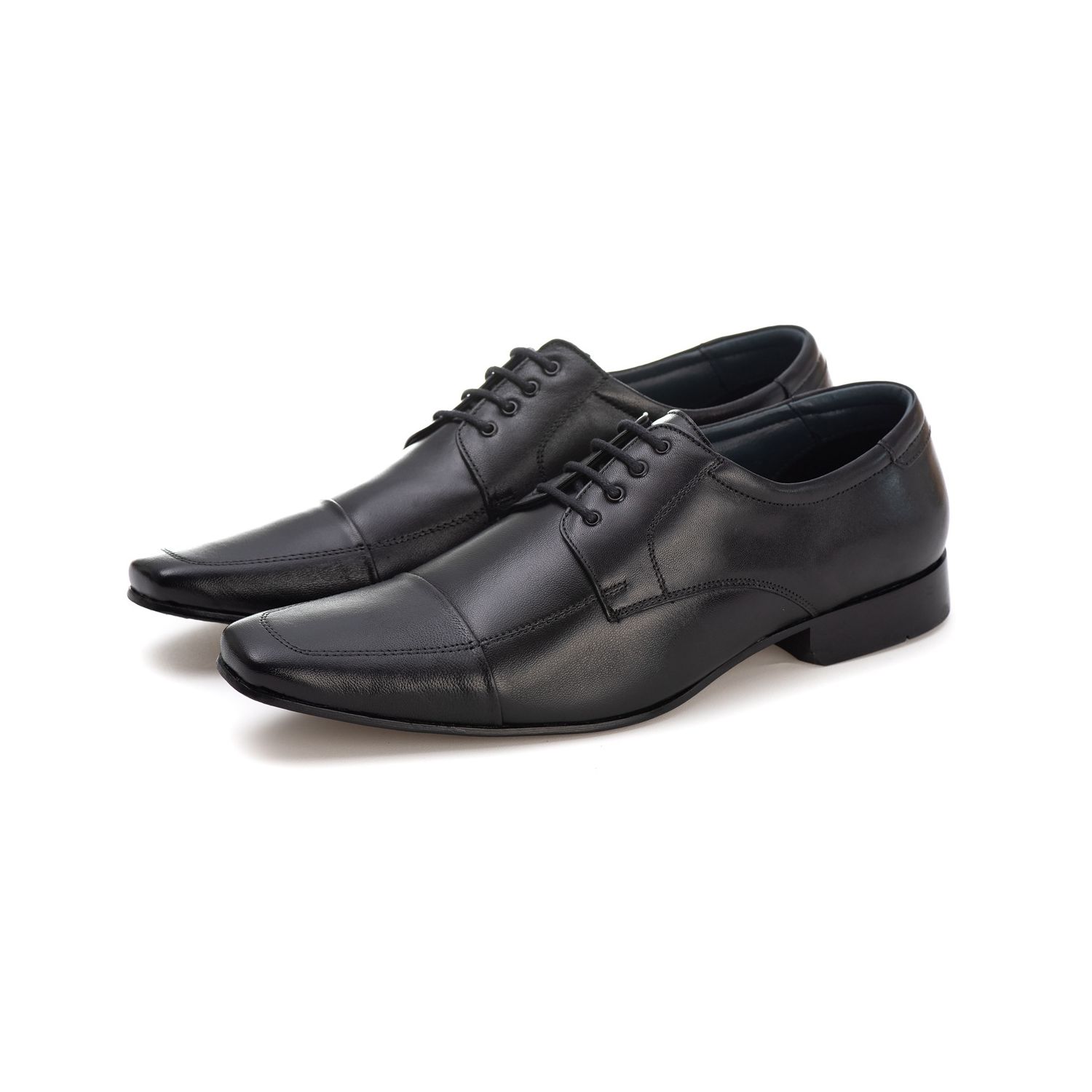 Sapato Social Masculino Armany em Couro de Carneiro Preto
