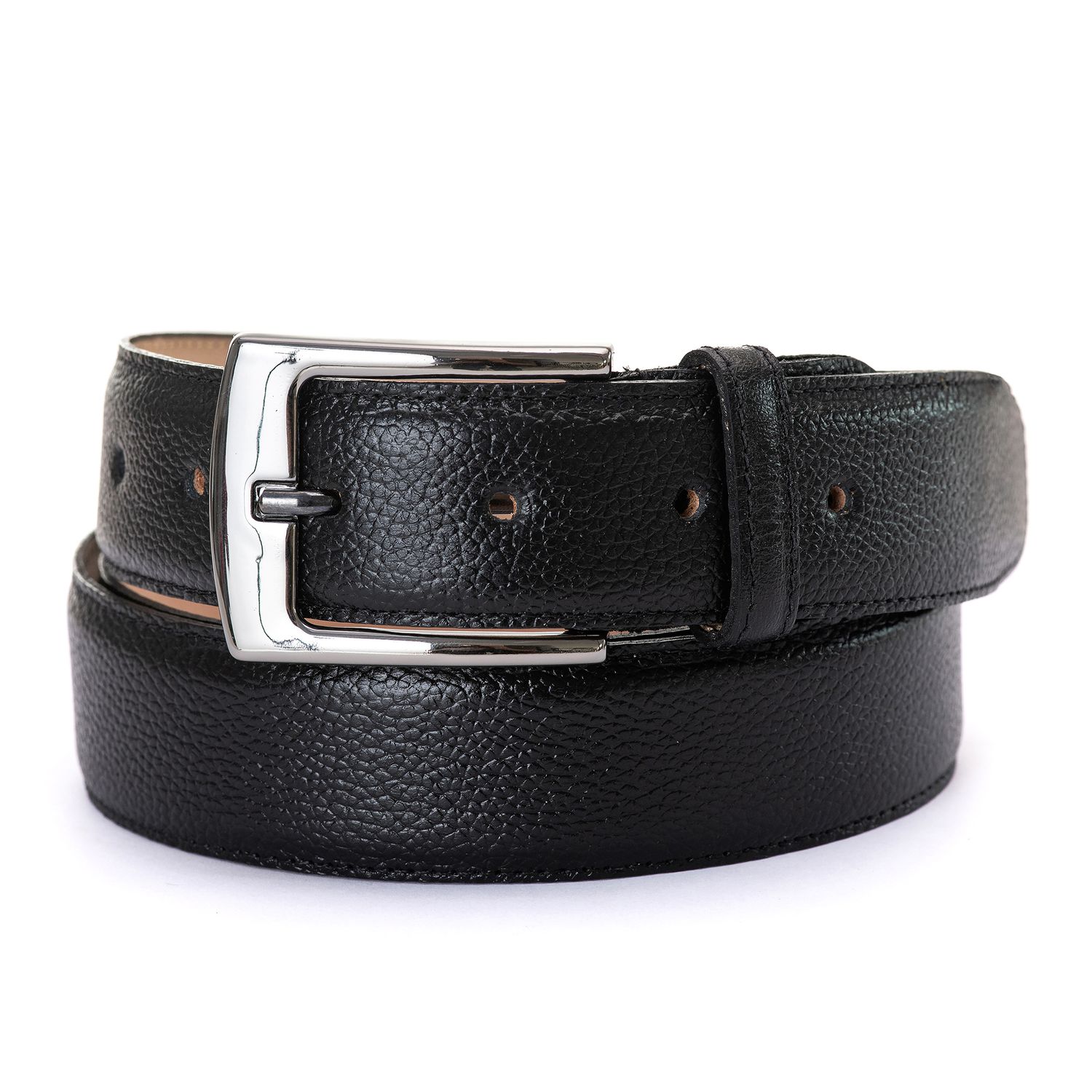 Cinto Masculino em Couro Bovino Preto com Fivela C... - Tombstone