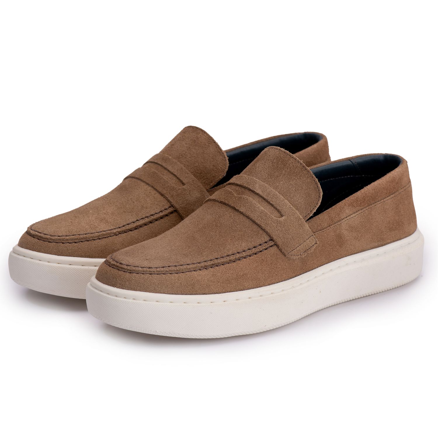 Sapato Masculino Casual Loafer Dublin em Camurça Rato