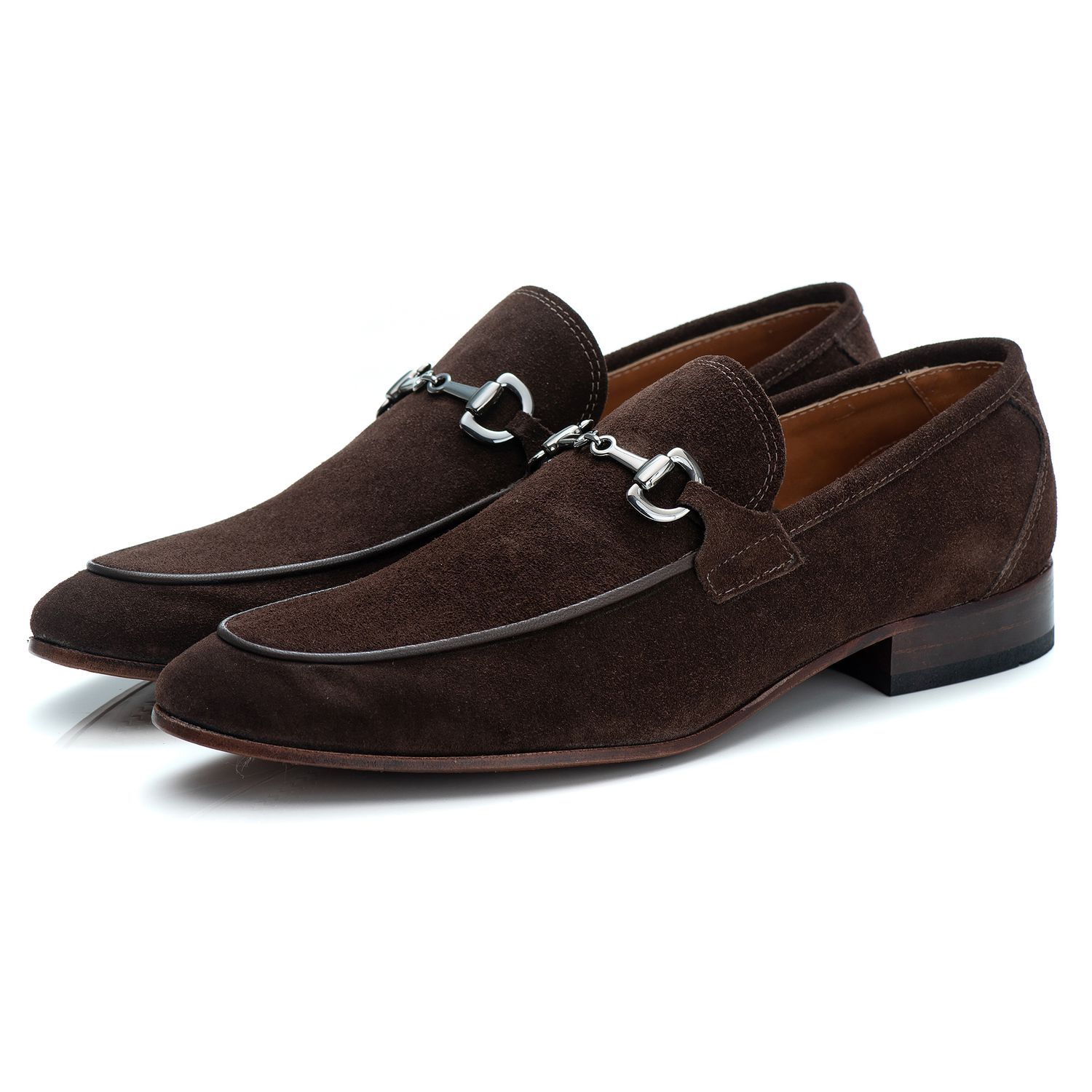 Mocassim Masculino Italiano Zara em Camurça Café