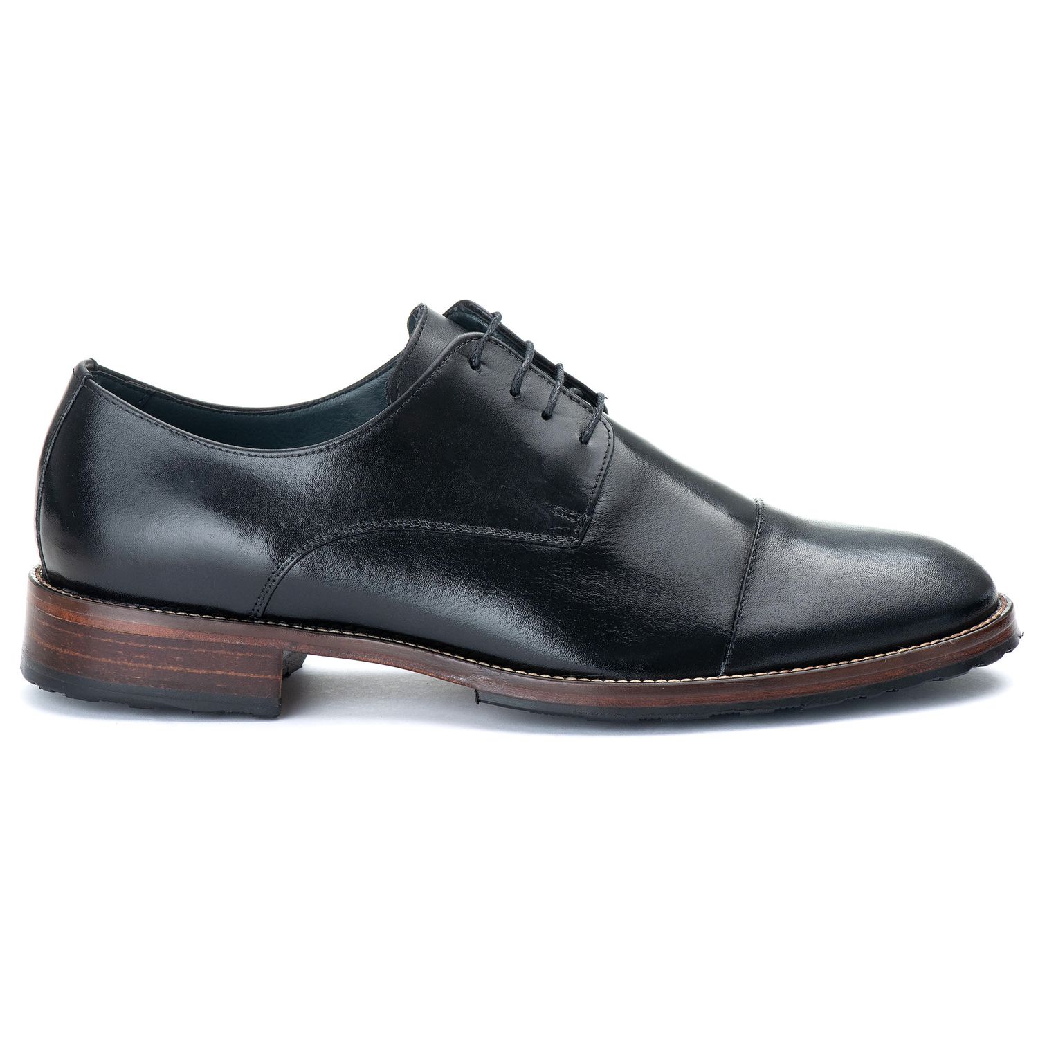 Sapato Derby Masculino Tucson em Couro Naturaly Pr... - Tombstone