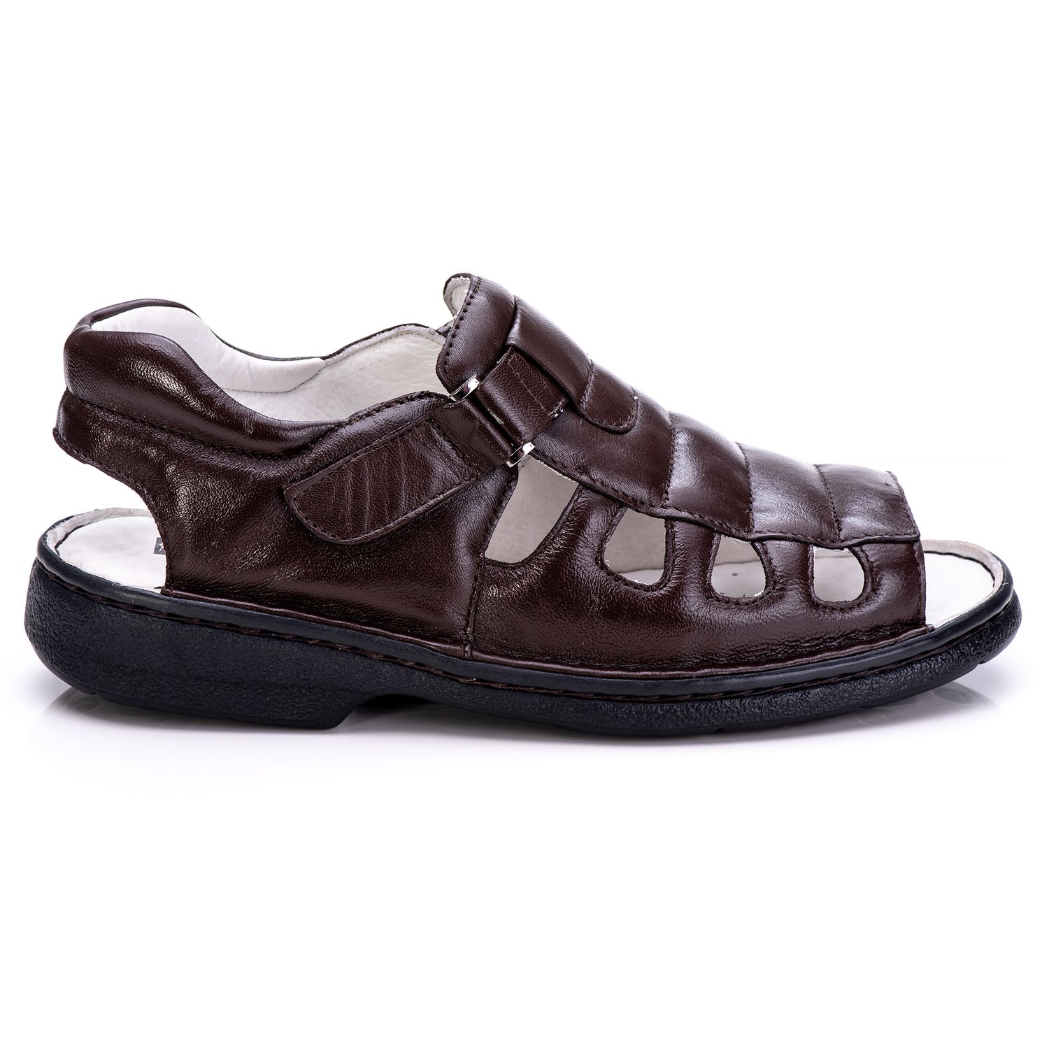 Sandália Masculina Bico Aberto Total Comfort Couro... - Tombstone