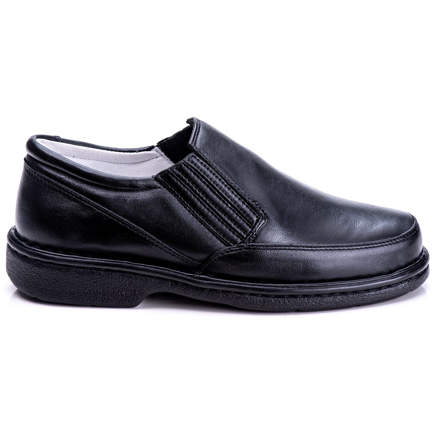 Sapato Masculino Total Comfort Anti Stress em Cour... - Tombstone