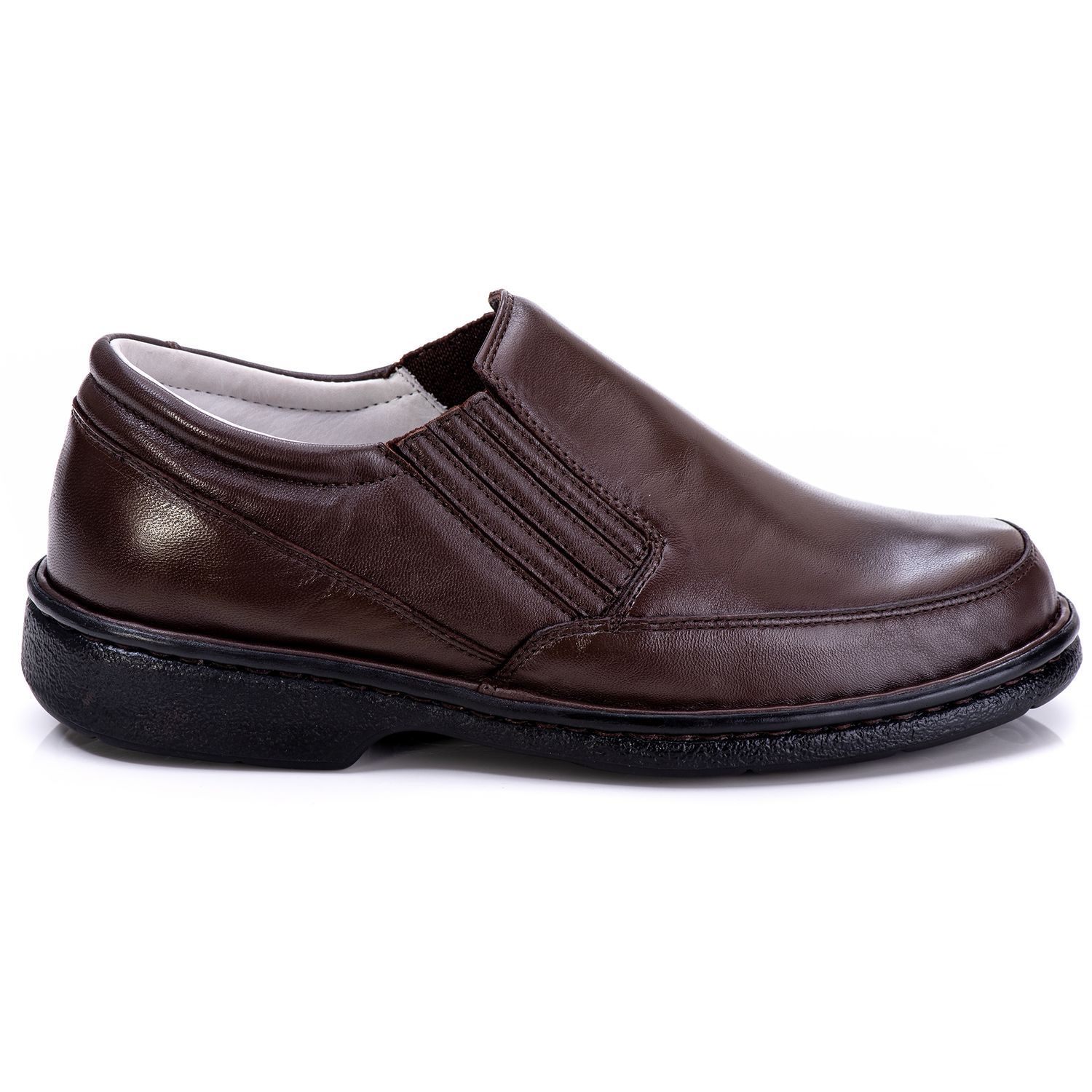Sapato Masculino Total Comfort Anti Stress em Cour... - Tombstone