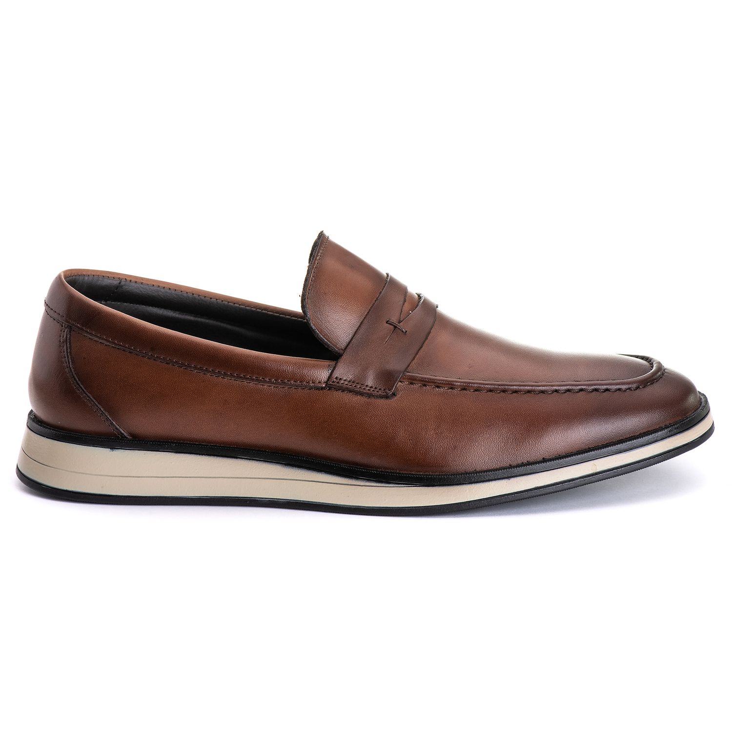 Sapato Masculino Loafer Slip On Sport em Couro Bov... - Tombstone